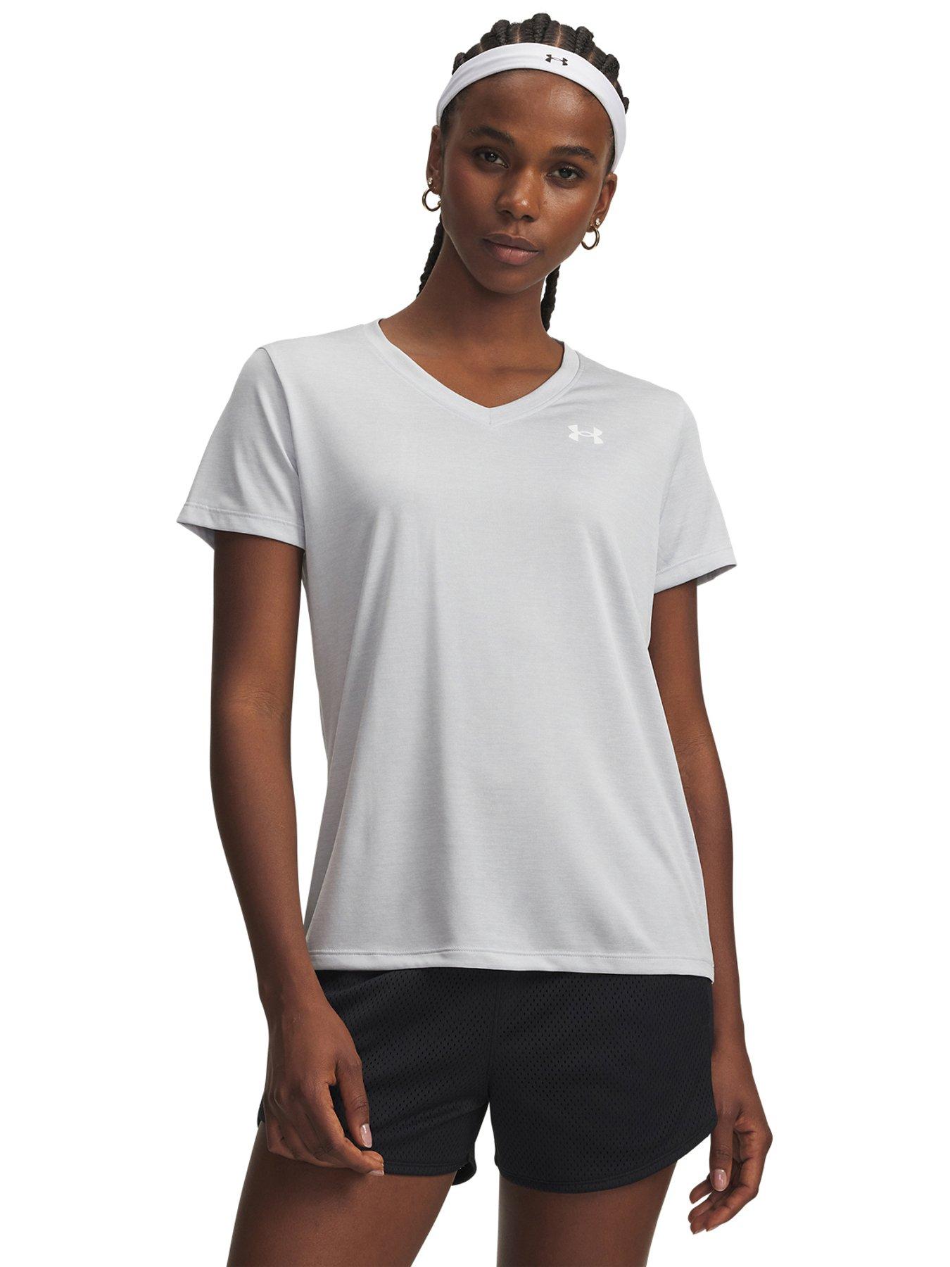 UNDER ARMOUR Womens Training Tech Twist T-shirt - Grey