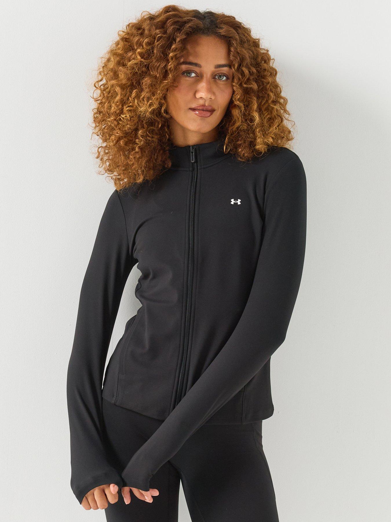 UNDER ARMOUR Womens Training Motion Full Zip Jacket - Black
