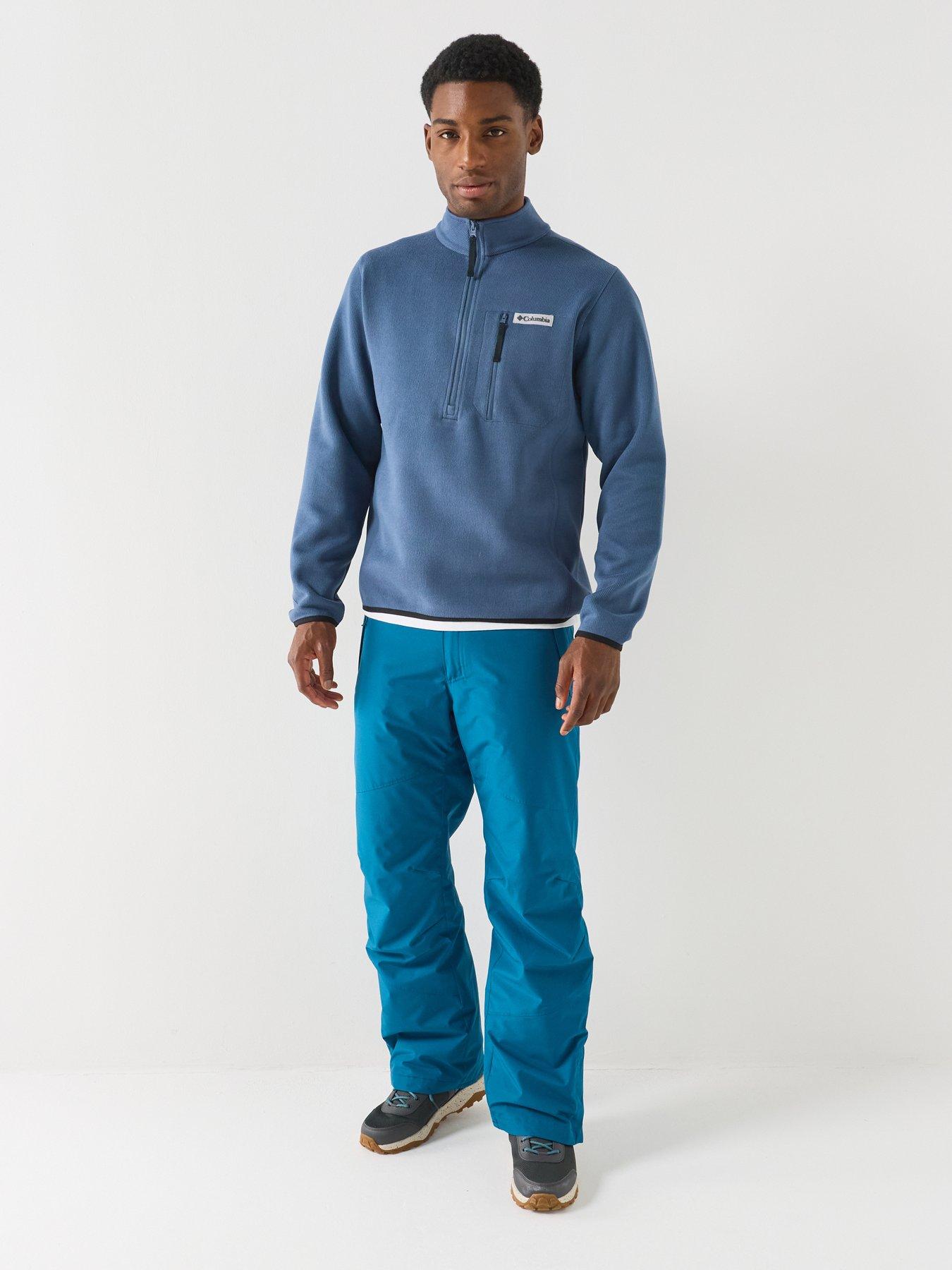 Image 3 of 5 of Columbia Mens Sweater Weather 1/2 Zip Fleece - Blue