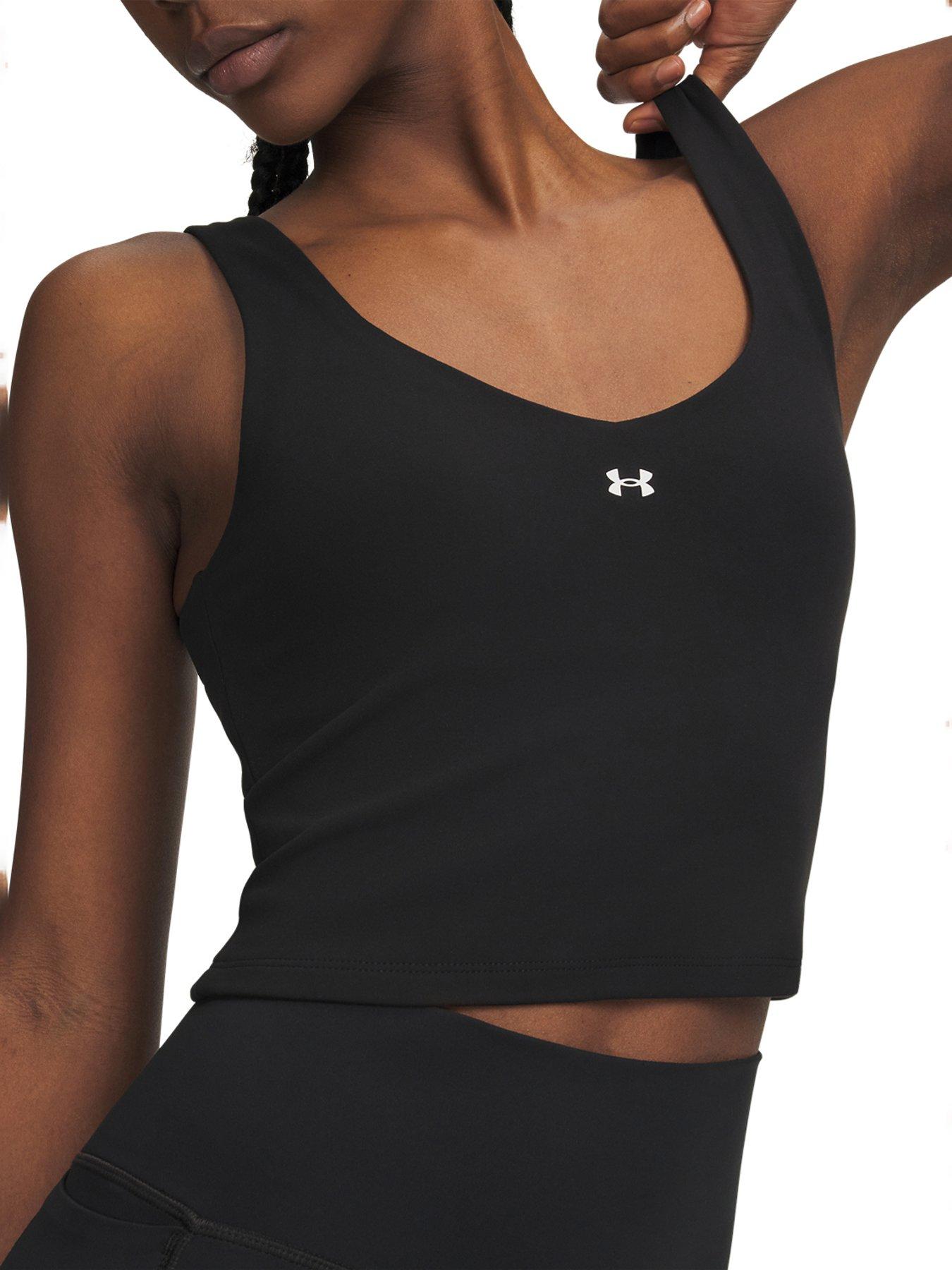 UNDER ARMOUR Womens Training Motion Performance Vest, Black, Size L, Women