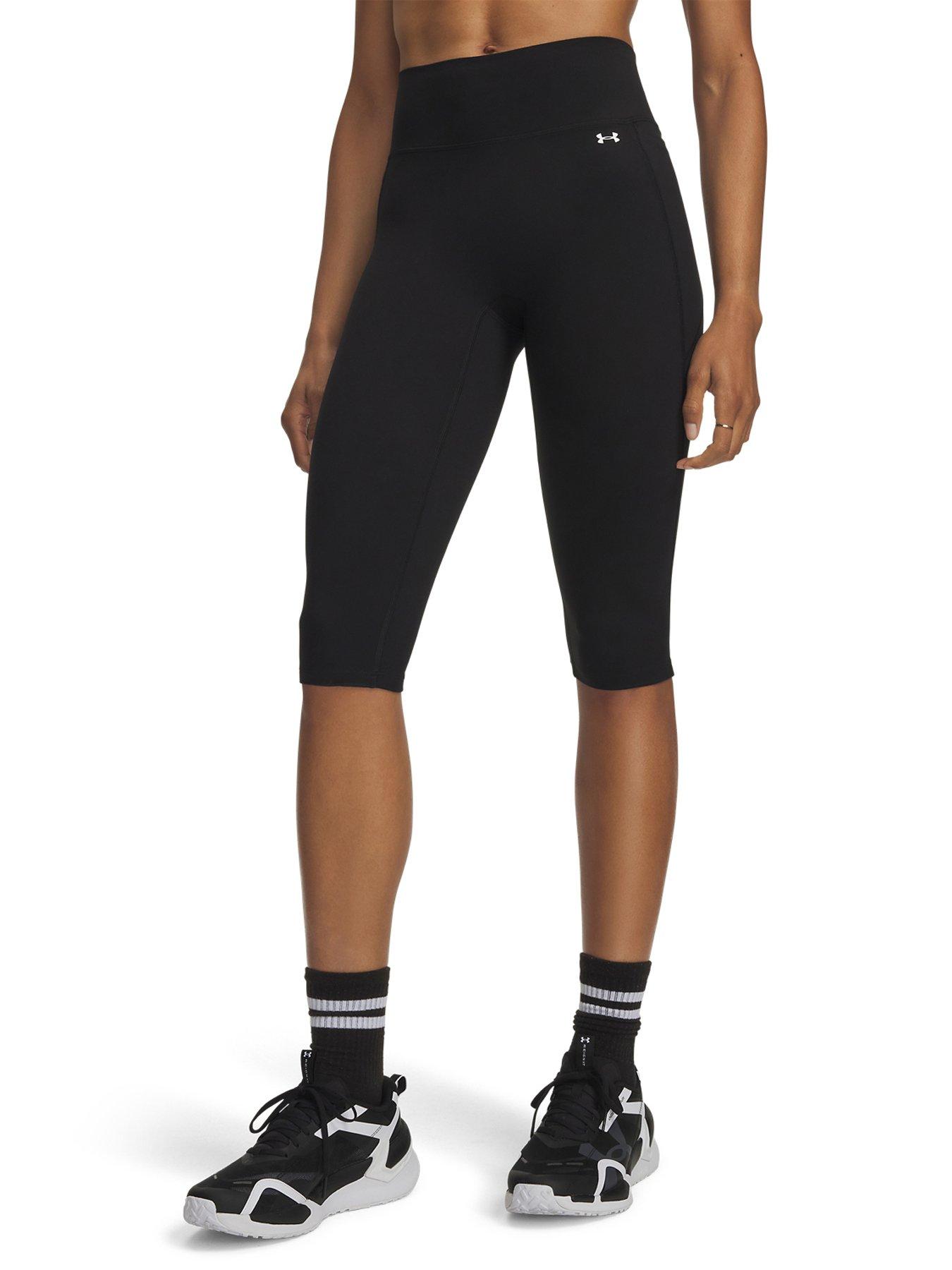 UNDER ARMOUR Women's Motion Capris, Black, Size Xl, Women