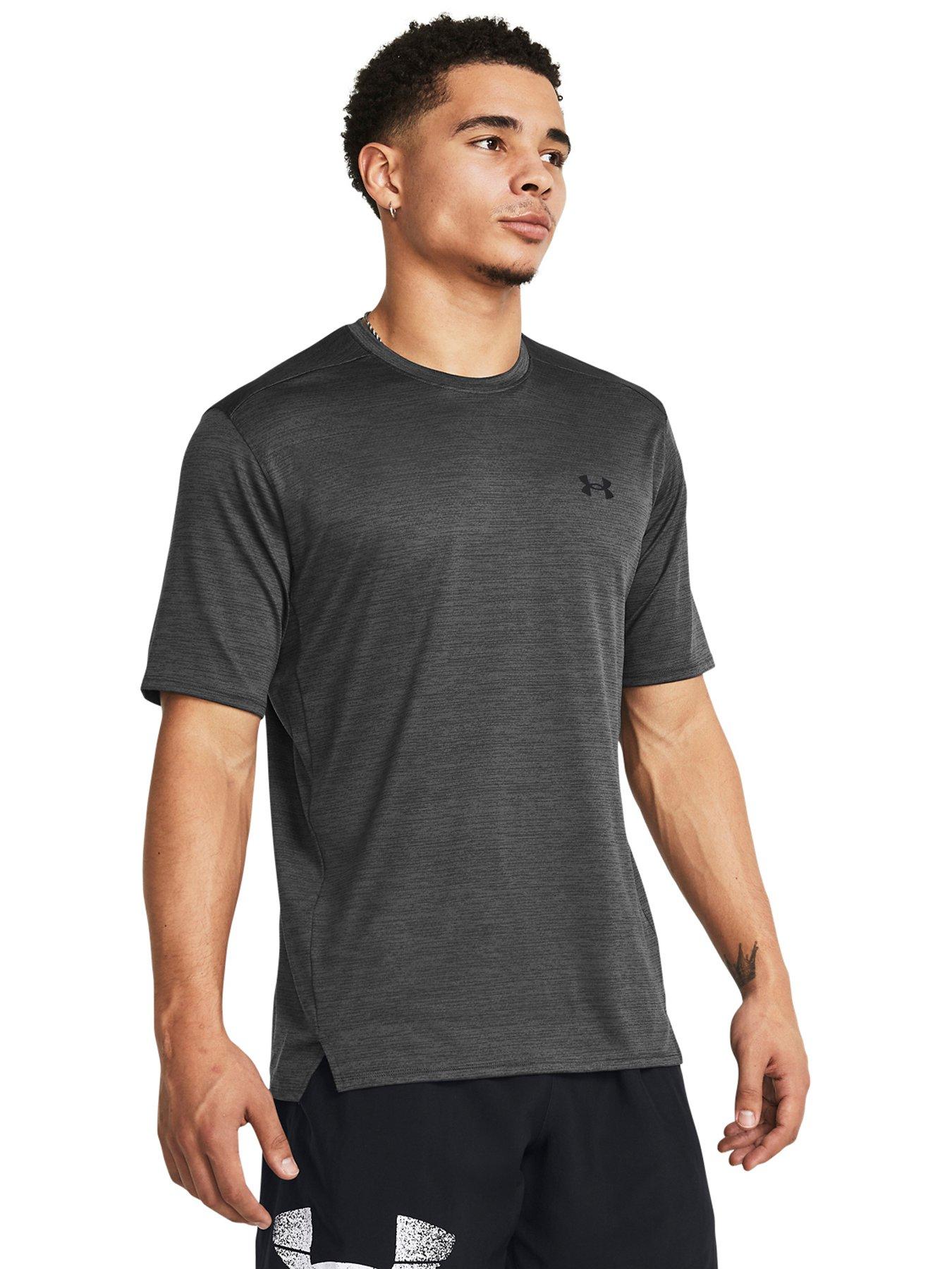 UNDER ARMOUR Tech Vent T-Shirt, Grey, Size S, Men