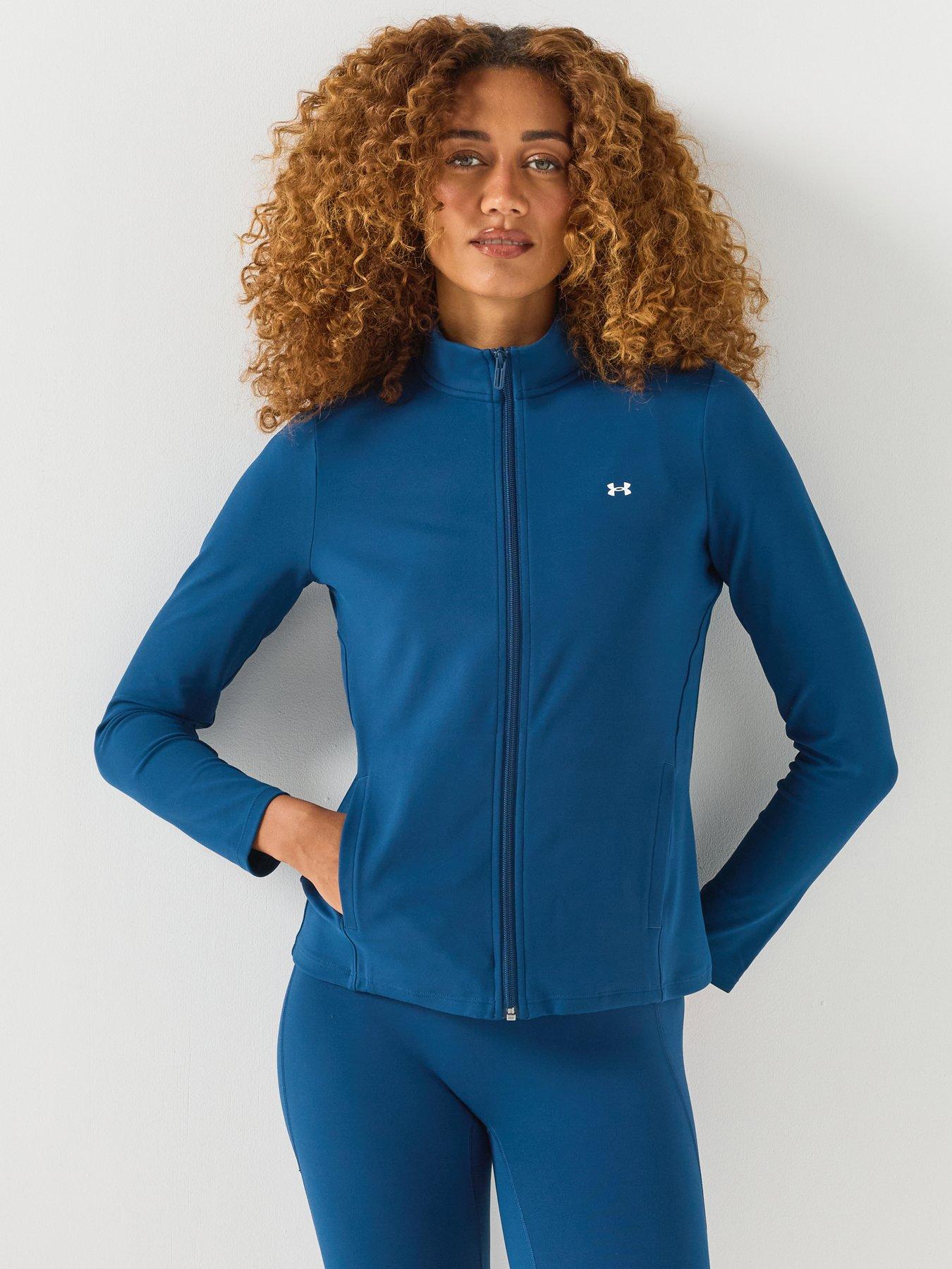 UNDER ARMOUR Womens Training Motion Full Zip Jacket - Navy