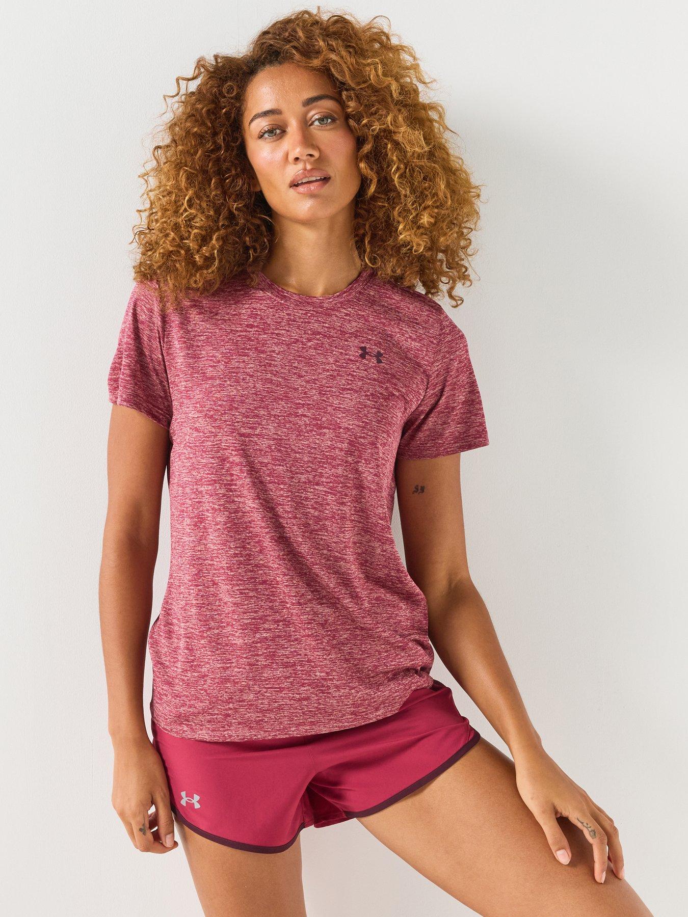 UNDER ARMOUR Womens Training Tech T-Shirt Crew - Red
