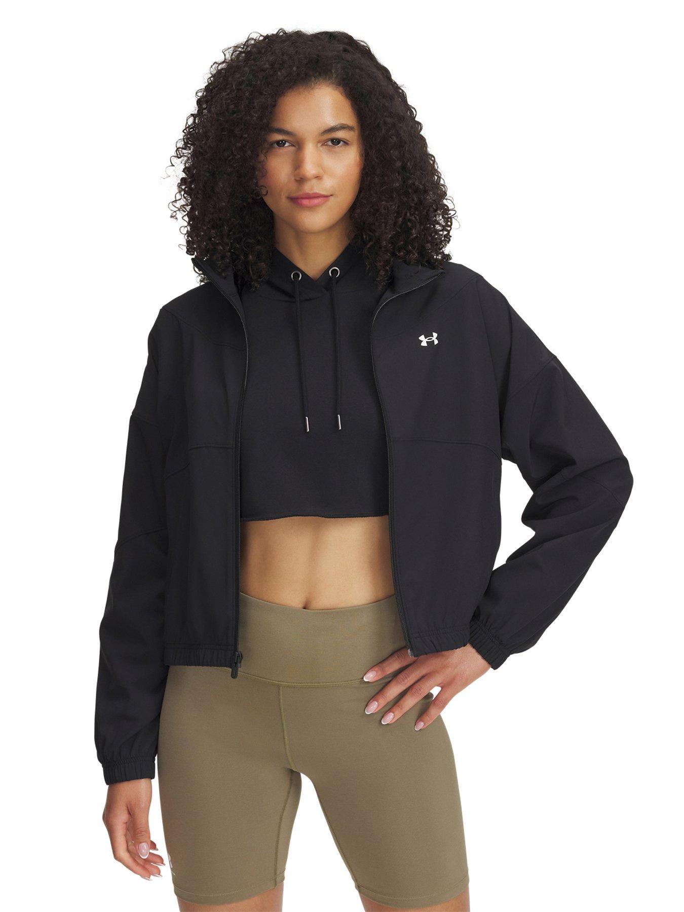 Under Armour Women's Black Rival Woven Tracksuit Top in Size 16, Sports Direct - Image 4