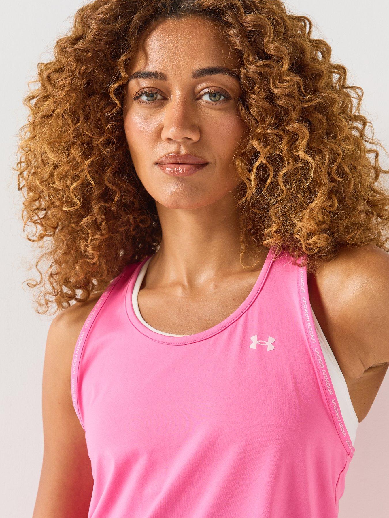Image 5 of 6 of UNDER ARMOUR Womens Training Tech Knockout Tank - Pink
