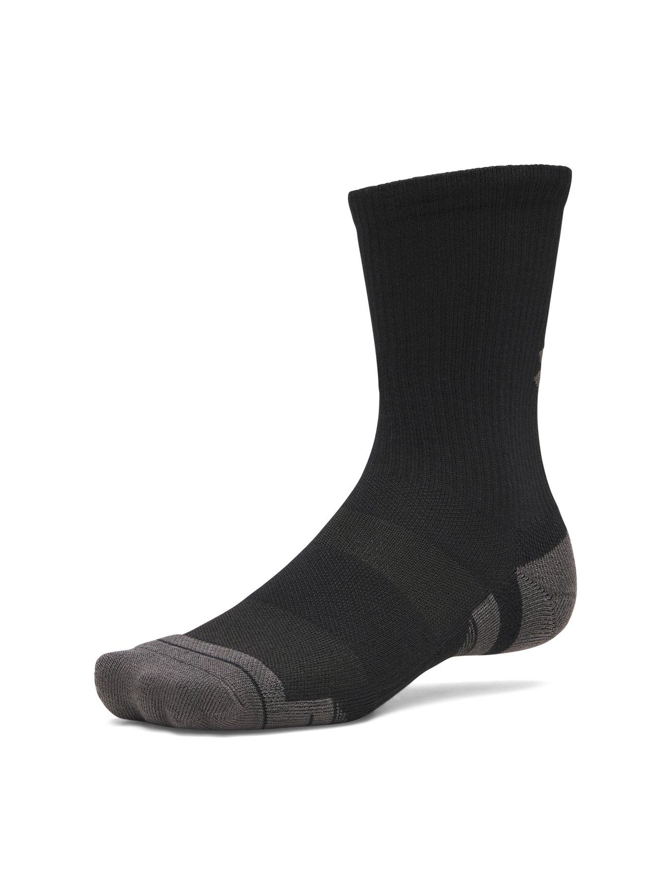 Image 2 of 3 of UNDER ARMOUR Unisex 3 Pack Crew Socks - Black