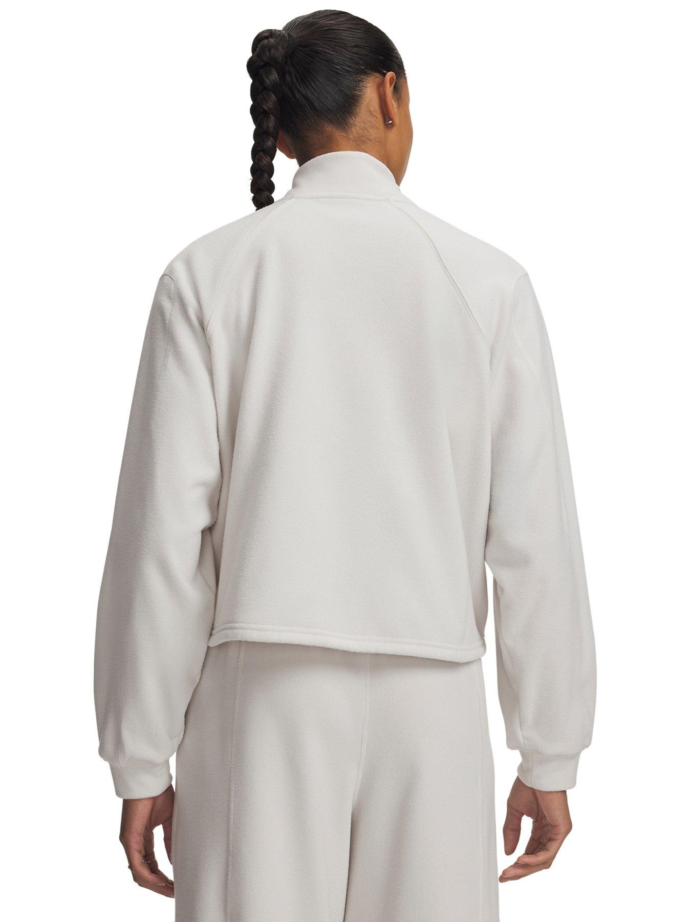 Image 2 of 3 of UNDER ARMOUR Womens Training Performance Fleece 1/4 Zip - White