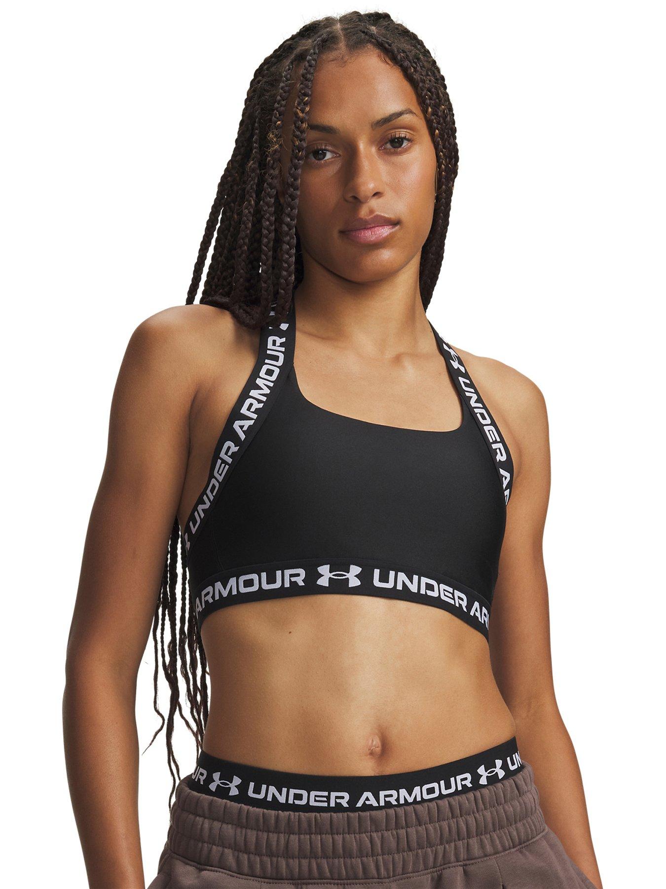 Image 1 of 3 of UNDER ARMOUR Womens Training Heatgear Medium Impact Bra - Black
