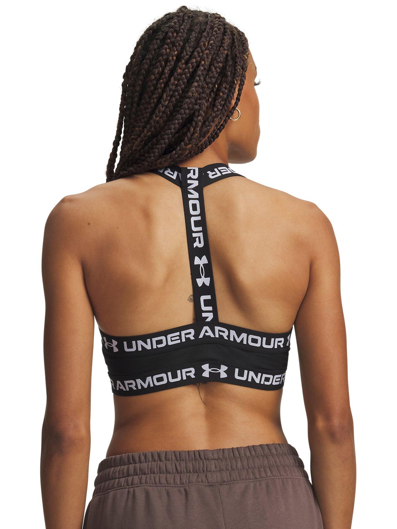 Image 2 of 3 of UNDER ARMOUR Womens Training Heatgear Medium Impact Bra - Black