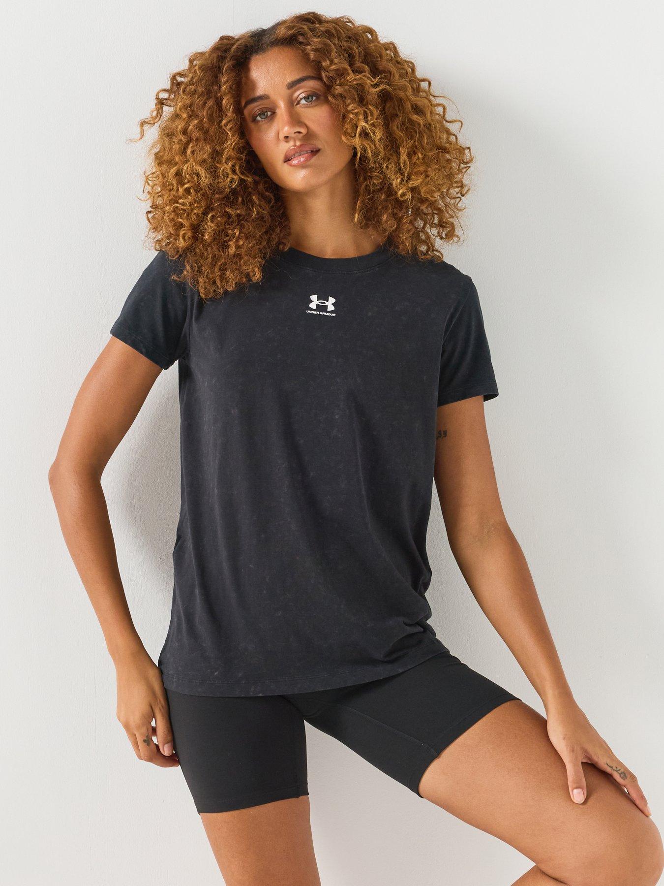 UNDER ARMOUR Women's Training Knit T-Shirt - Black