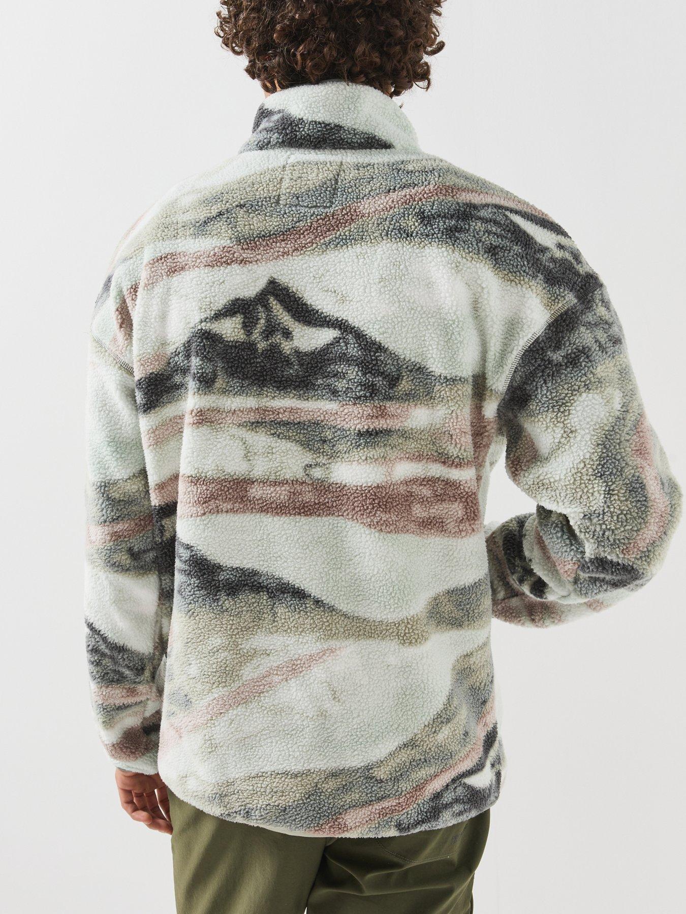 Image 2 of 6 of Columbia Mens Helvetia II Printed Half Snap Fleece - Green