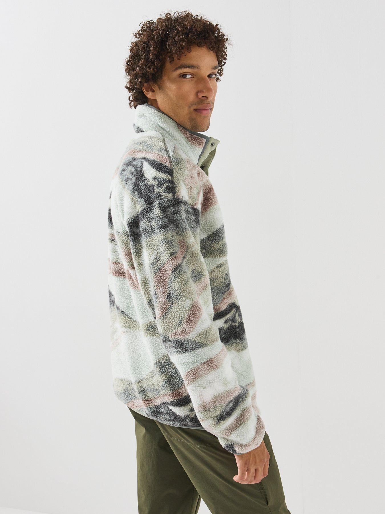 Image 6 of 6 of Columbia Mens Helvetia II Printed Half Snap Fleece - Green