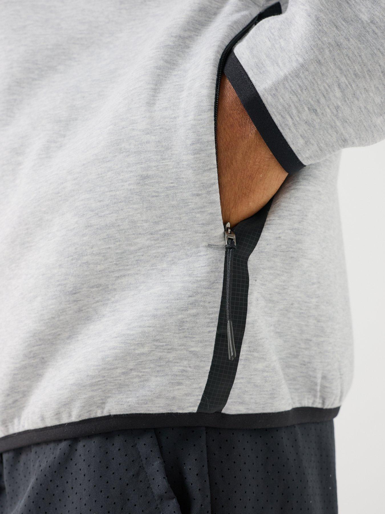 Image 5 of 6 of UNDER ARMOUR Mens Unstoppable Fleece Stretch Full Zip Jacket - Grey