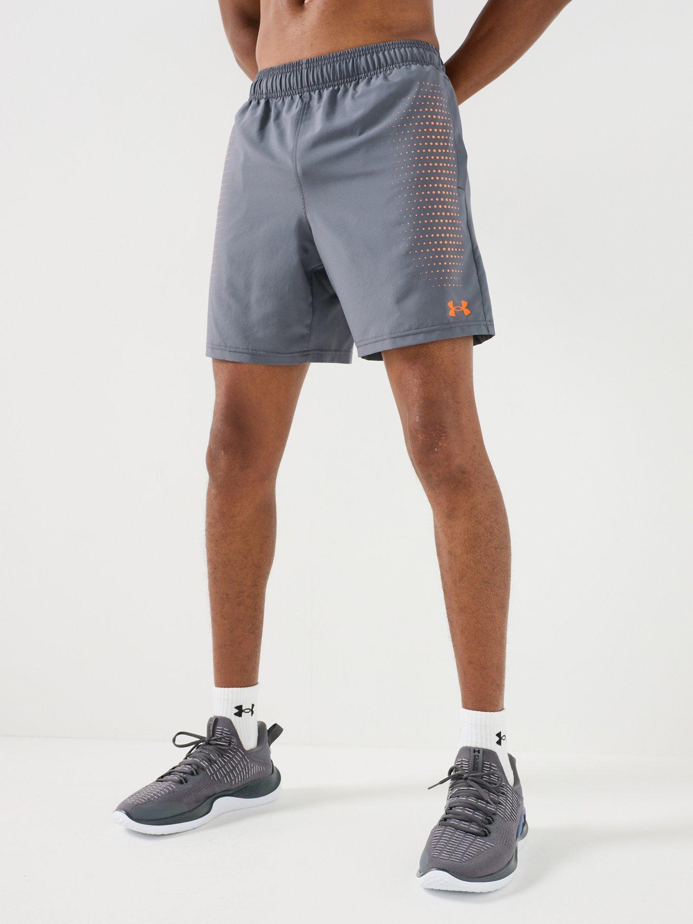 UNDER ARMOUR Men's Training Tech Performance Shorts, Grey, Size S, Men