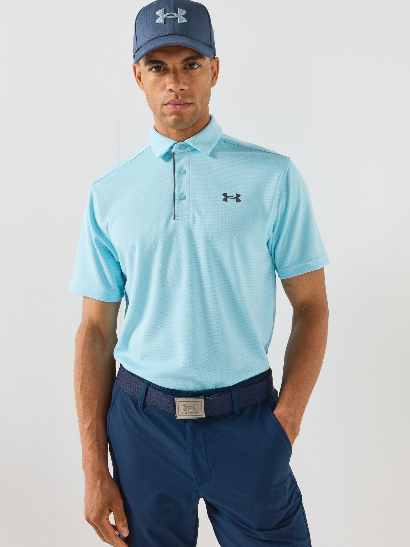 UNDER ARMOUR Mens Golf Tech Polo Shirt, Blue, Size 2Xl, Men