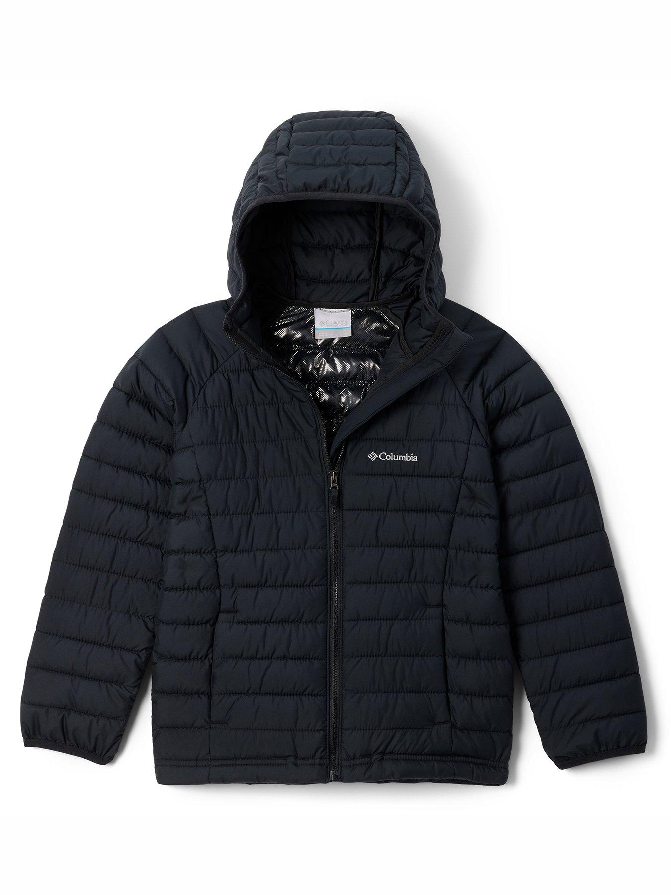 Image 1 of 3 of Columbia Junior Girls Powder Lite II Hooded Padded Jacket - Black