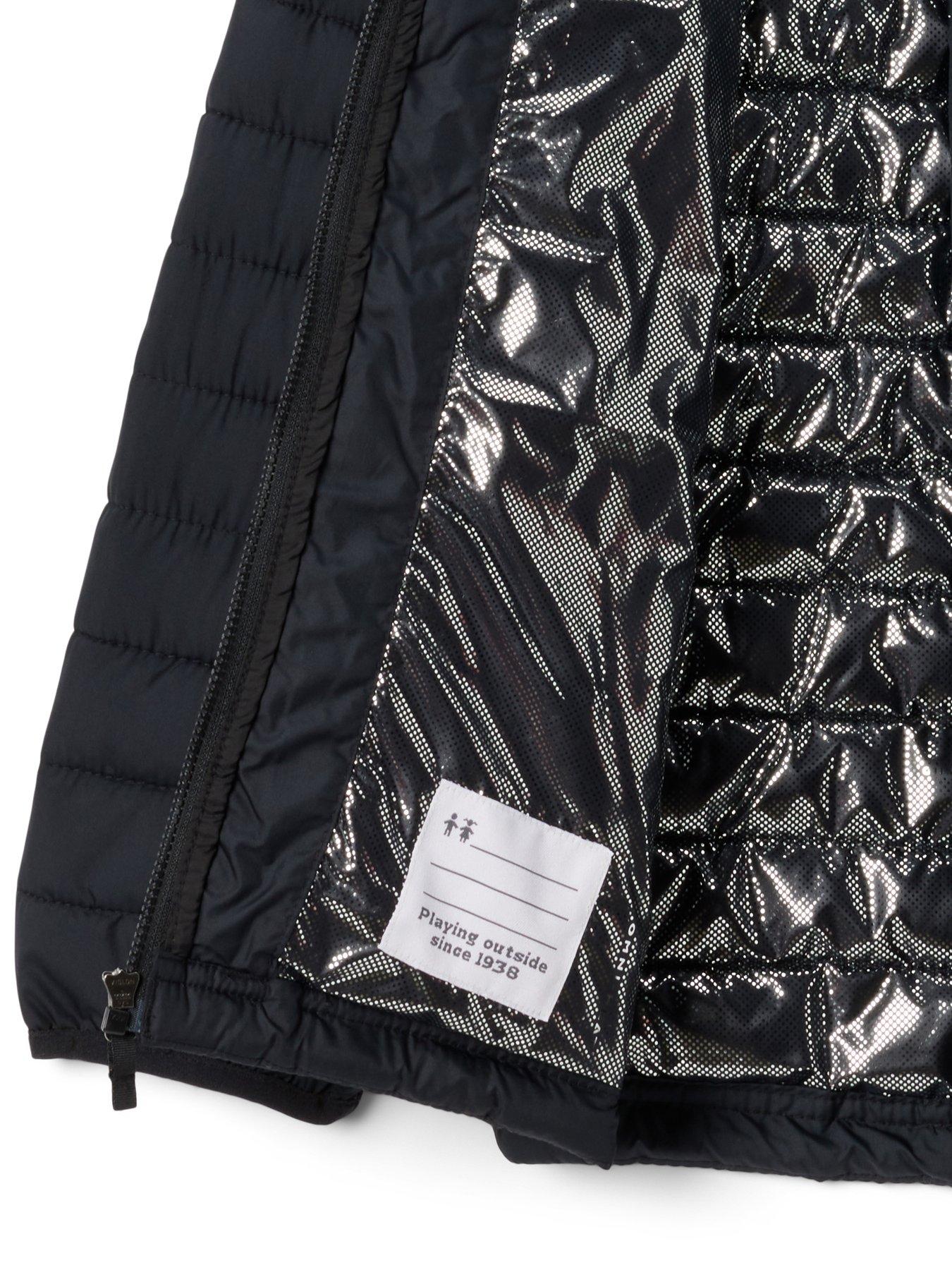 Image 3 of 3 of Columbia Junior Girls Powder Lite II Hooded Padded Jacket - Black