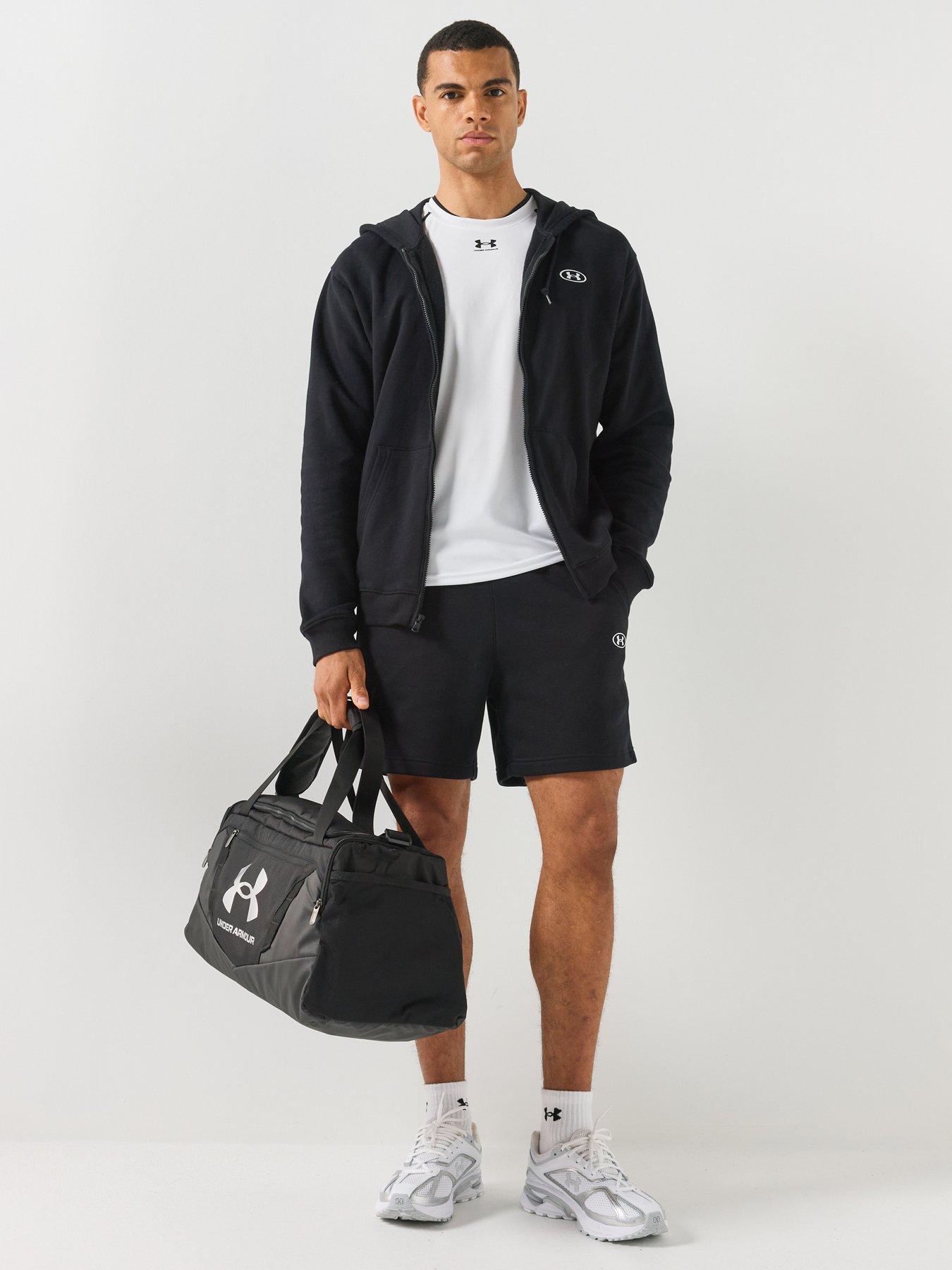 Image 3 of 6 of UNDER ARMOUR Men's Training Rival 10" Fleece Shorts - Black
