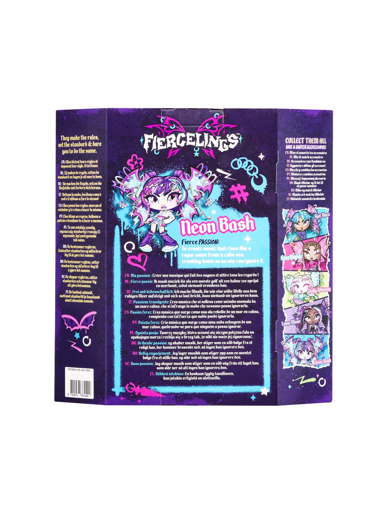 Image 2 of 3 of Fiercelings Deluxe Keychain - Neon Bash (12L)