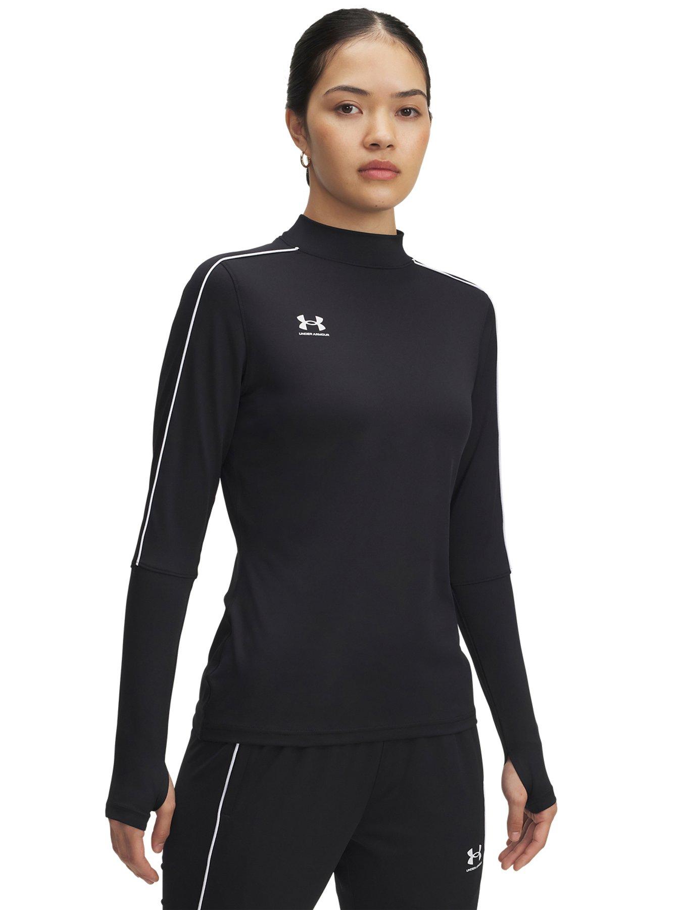 UNDER ARMOUR Womens Challenger 1/4 Zip Top - Black