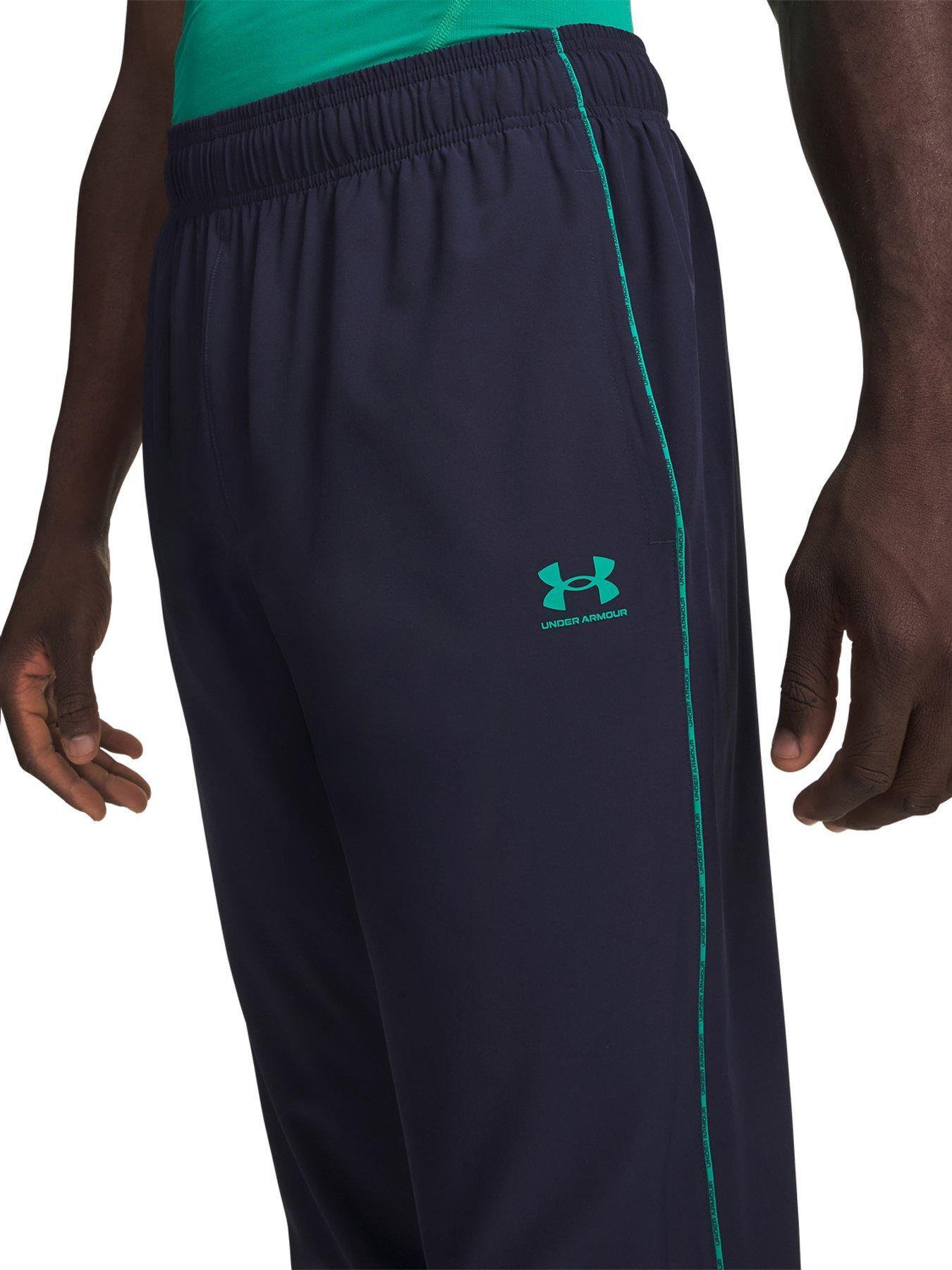 Image 4 of 4 of UNDER ARMOUR Mens Challenger Pro Full Zip Hooded Tracksuit Set - Navy