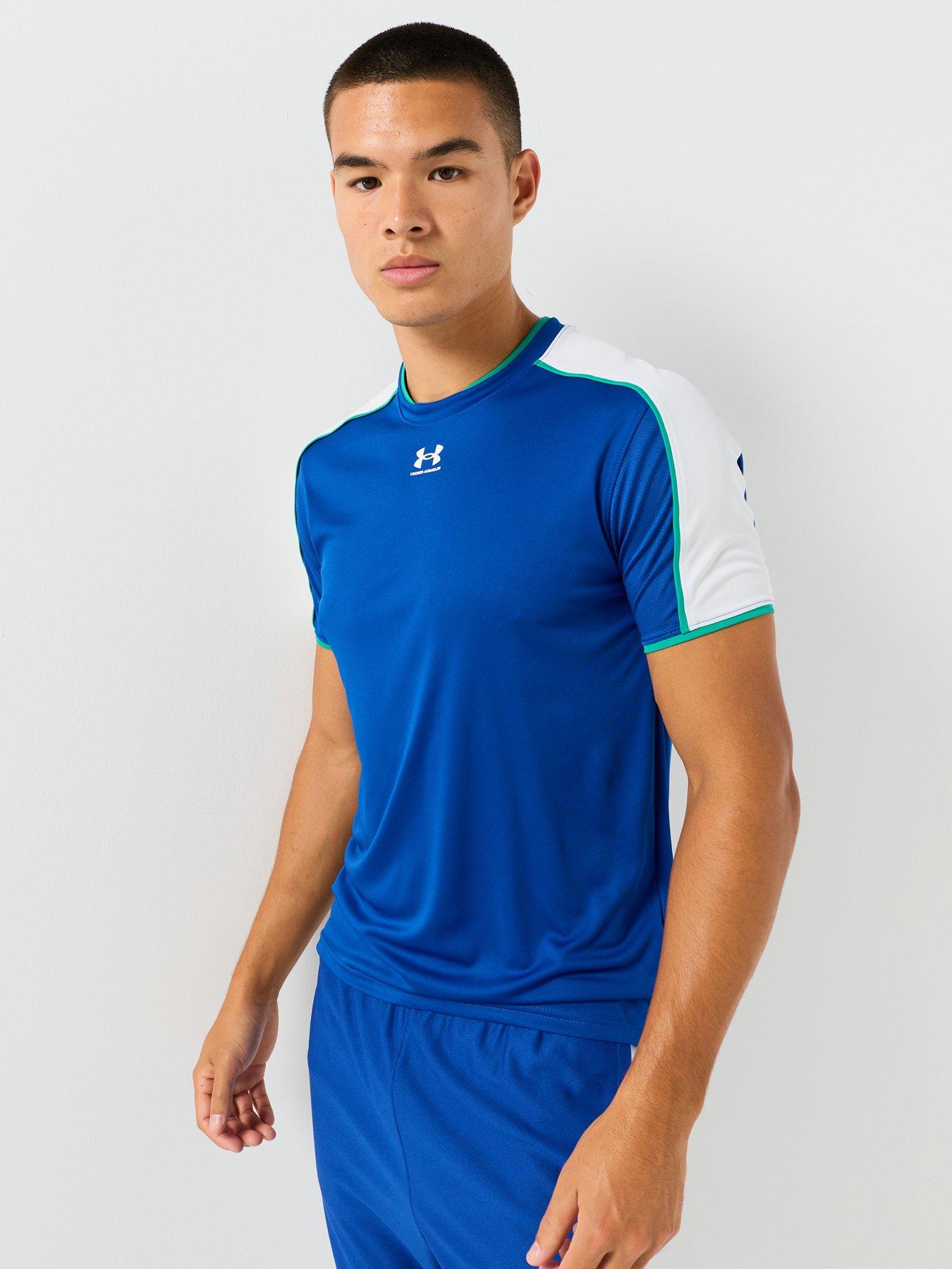 Image 1 of 6 of UNDER ARMOUR Mens Challenger Train Short Sleeve T-shirt - Blue