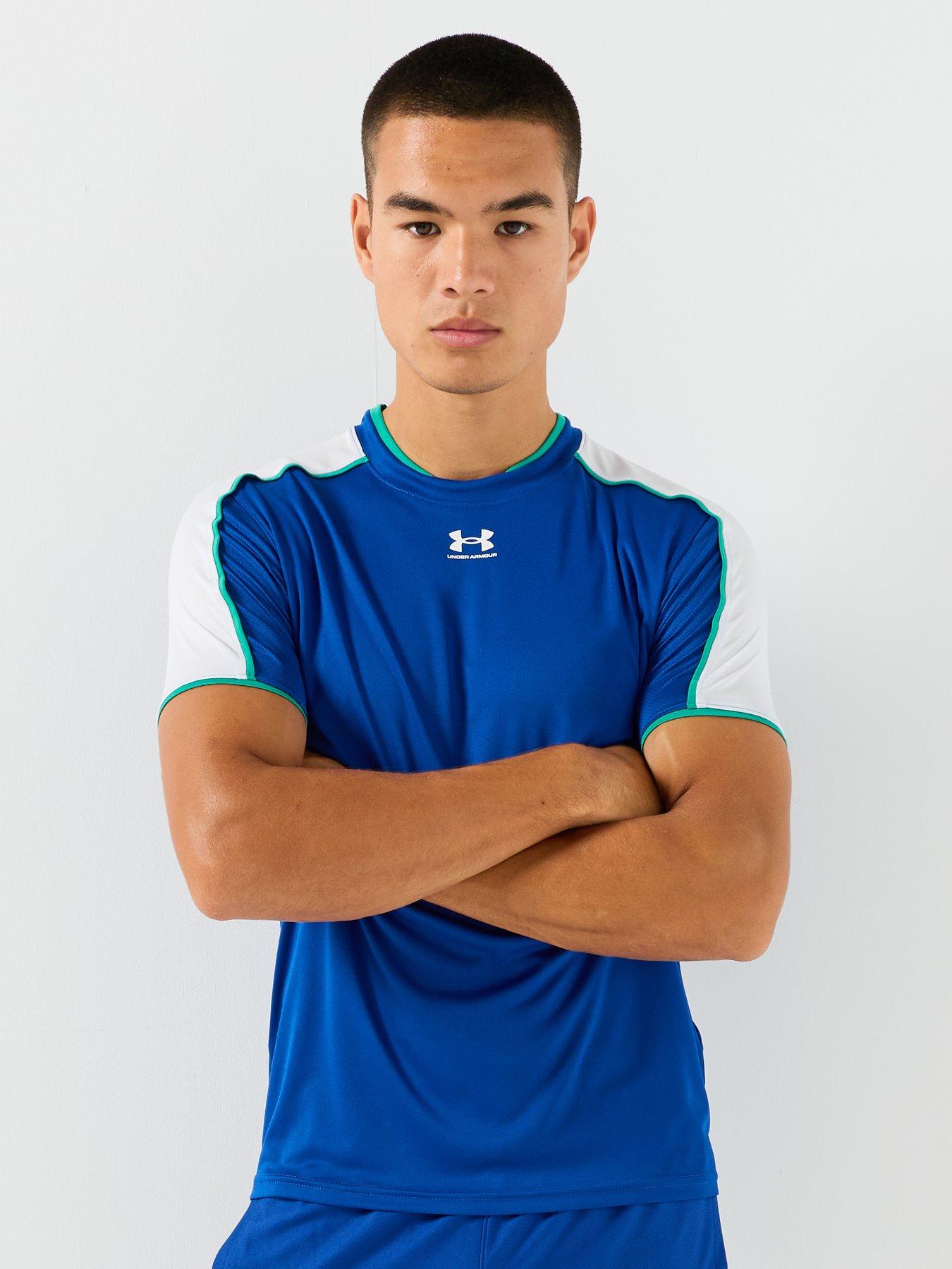 Image 4 of 6 of UNDER ARMOUR Mens Challenger Train Short Sleeve T-shirt - Blue
