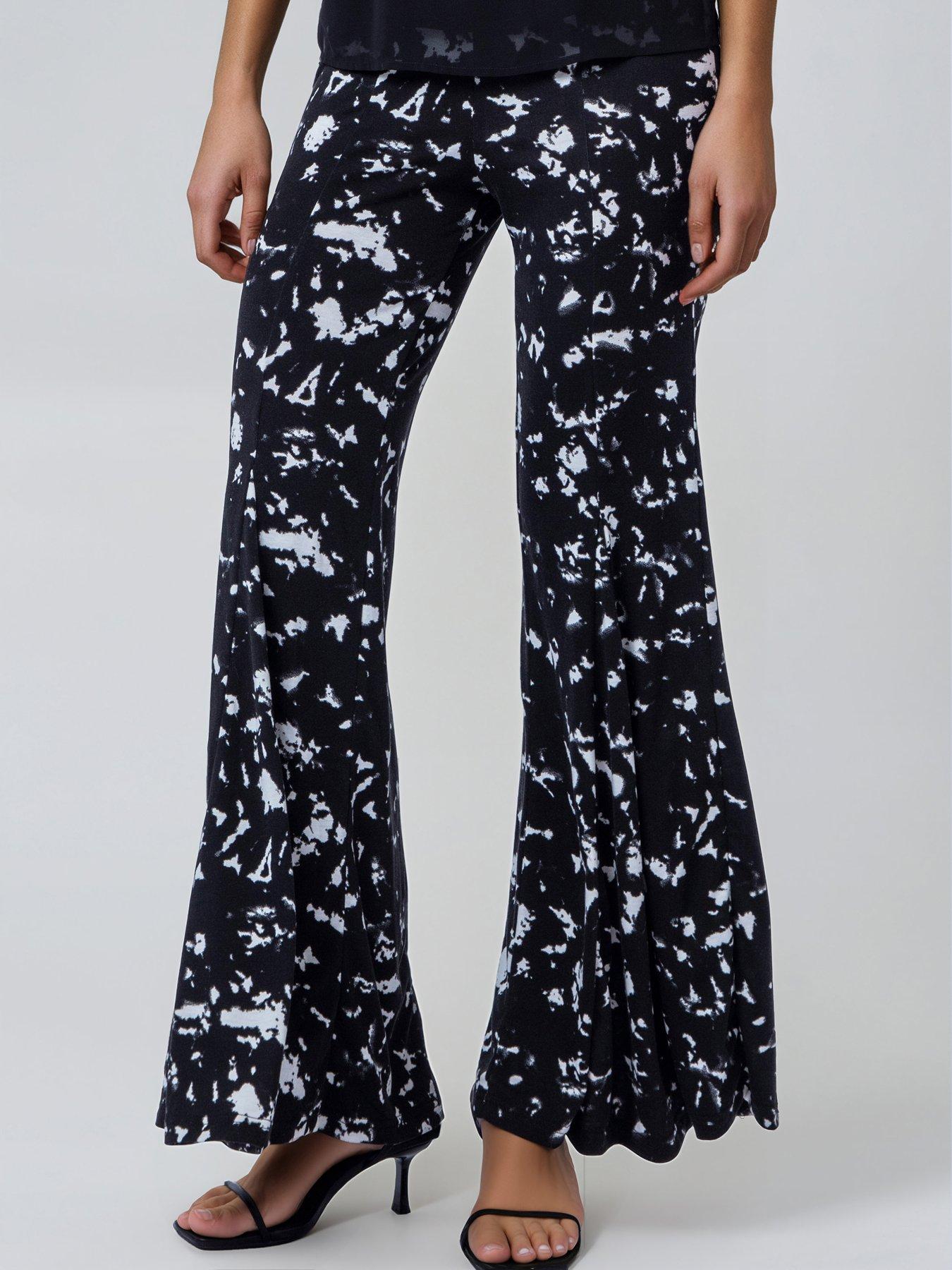 Religion Abstract Fade Print Jersey Flare Eden Trousers