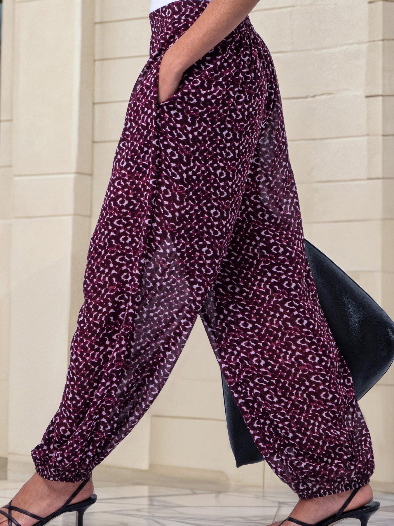 Religion Dot Blend Print Port Red Balloon Helena Trousers
