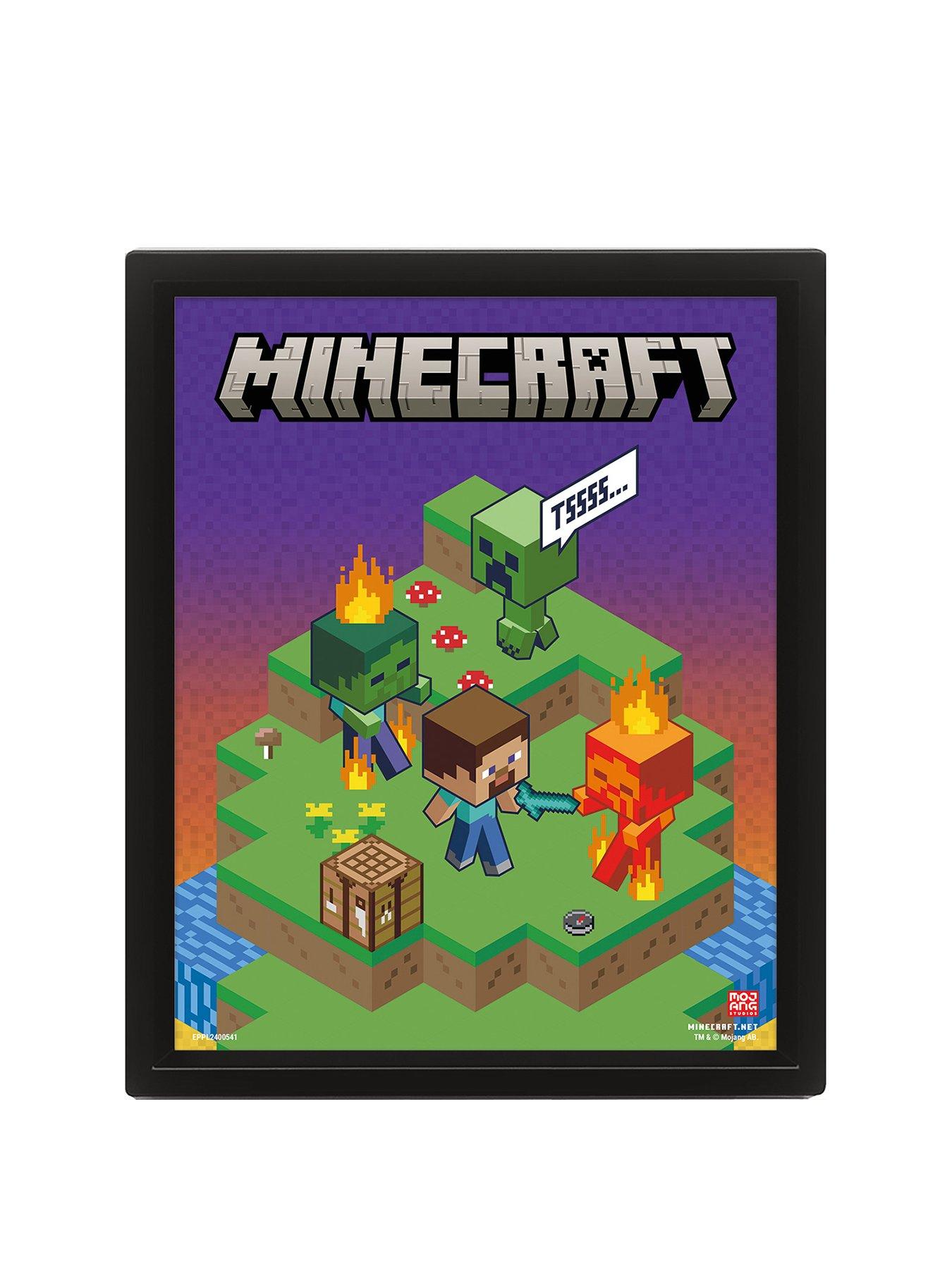 Minecraft (Switching Terrain) Lenticular Poster Flip
