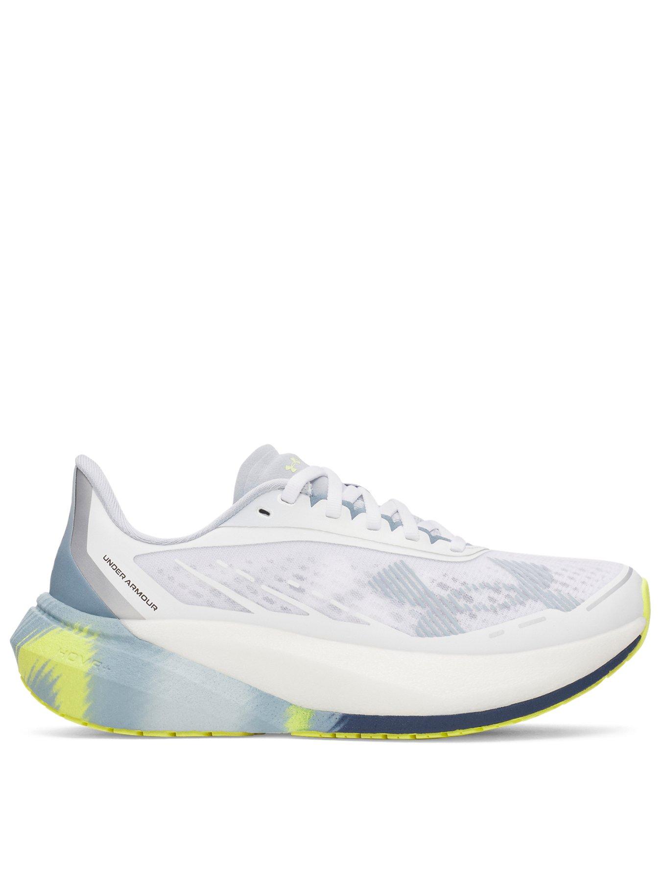 Under Armour Women's White Velociti Distance Running Shoes / Blue Fog / Metallic Blue Fog 7 - Image 2