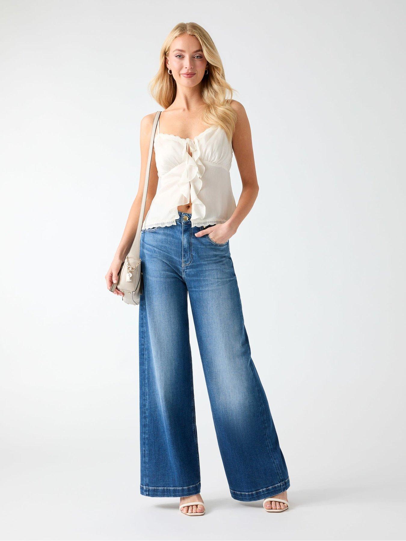 Guess Bellagio Chain Pockets Jeans - Blue