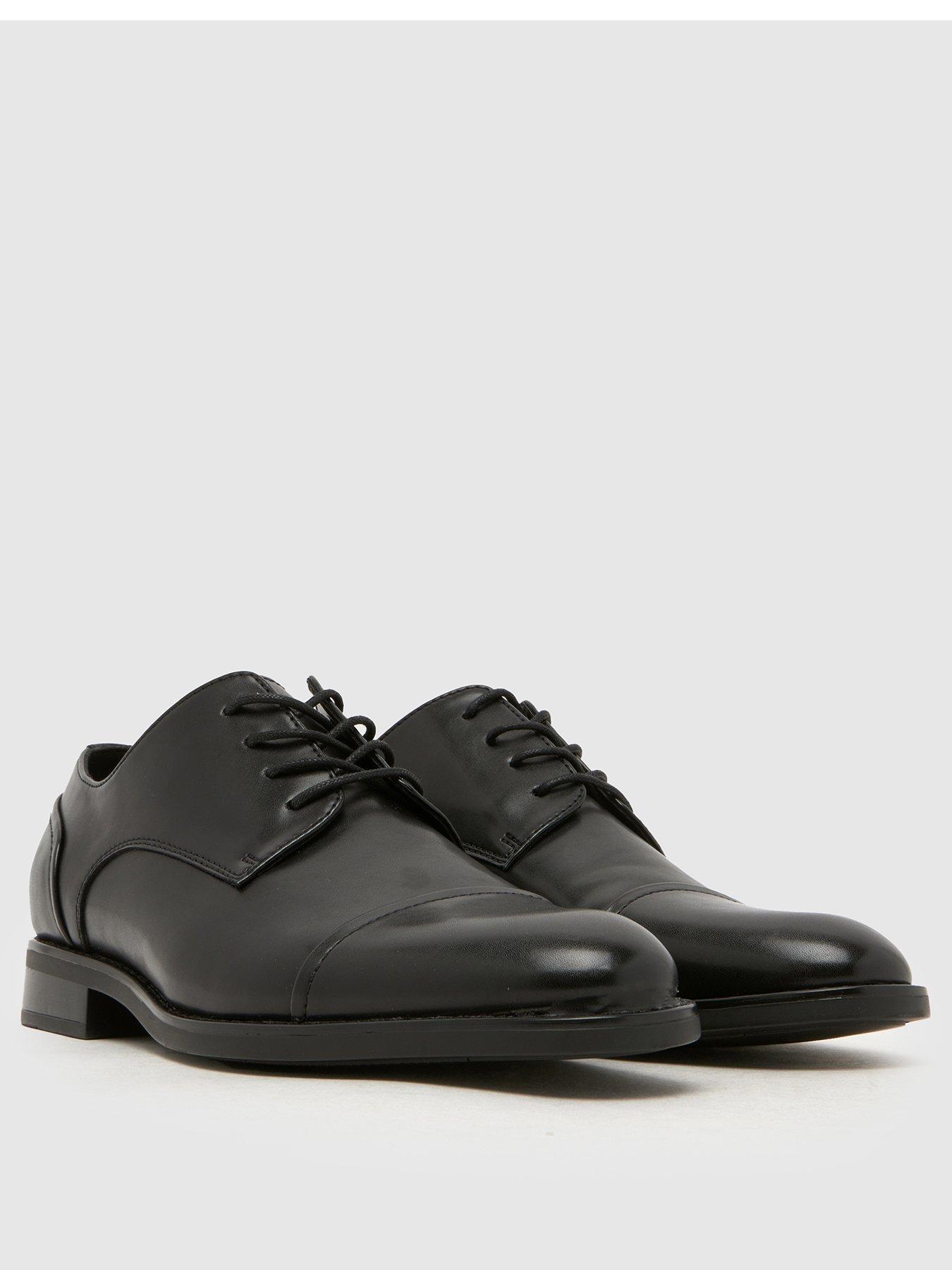 Image 2 of 4 of Schuh Rocket Toe Cap Lace Up Derby Shoe - Black