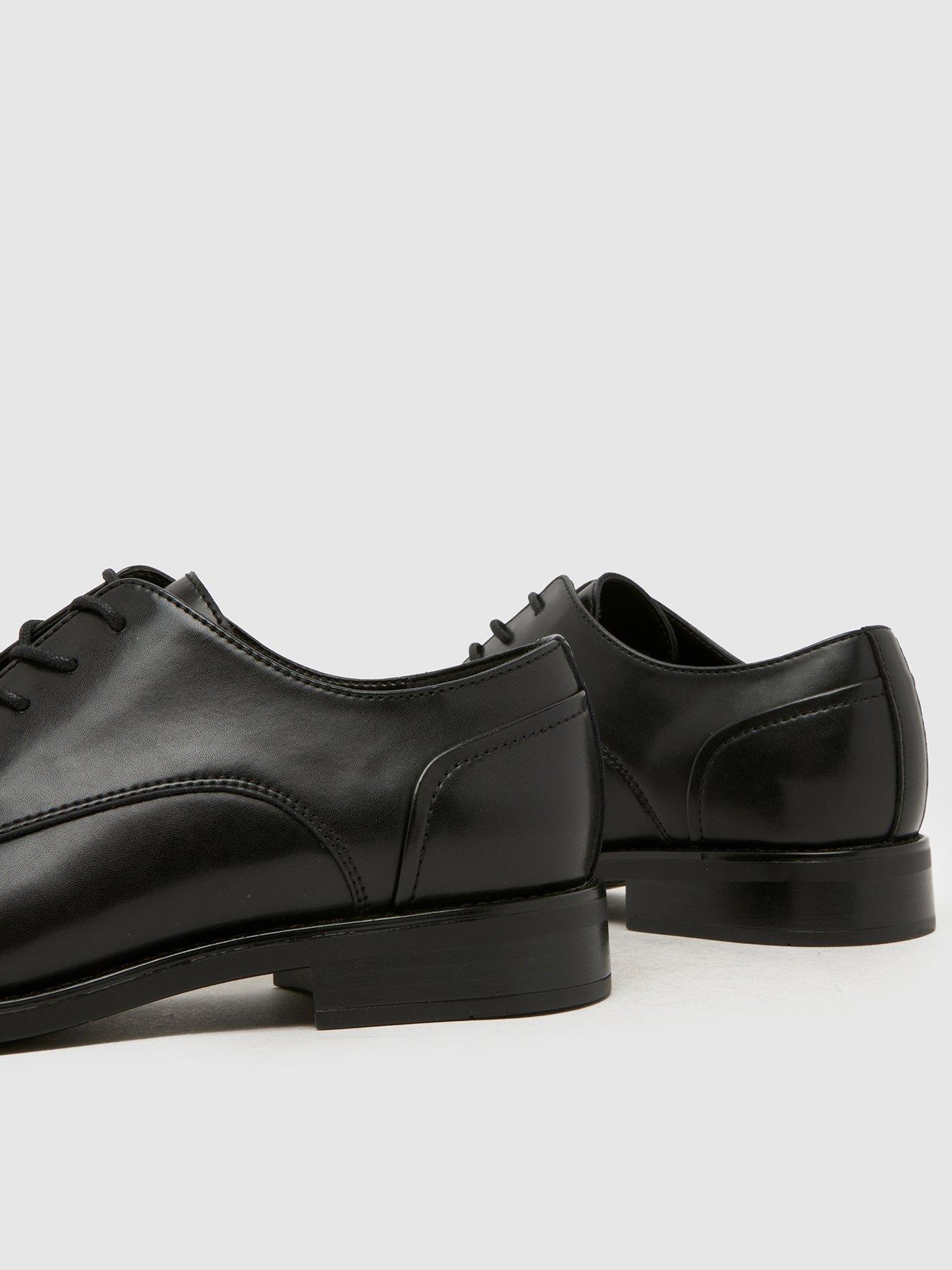 Image 3 of 4 of Schuh Rocket Toe Cap Lace Up Derby Shoe - Black