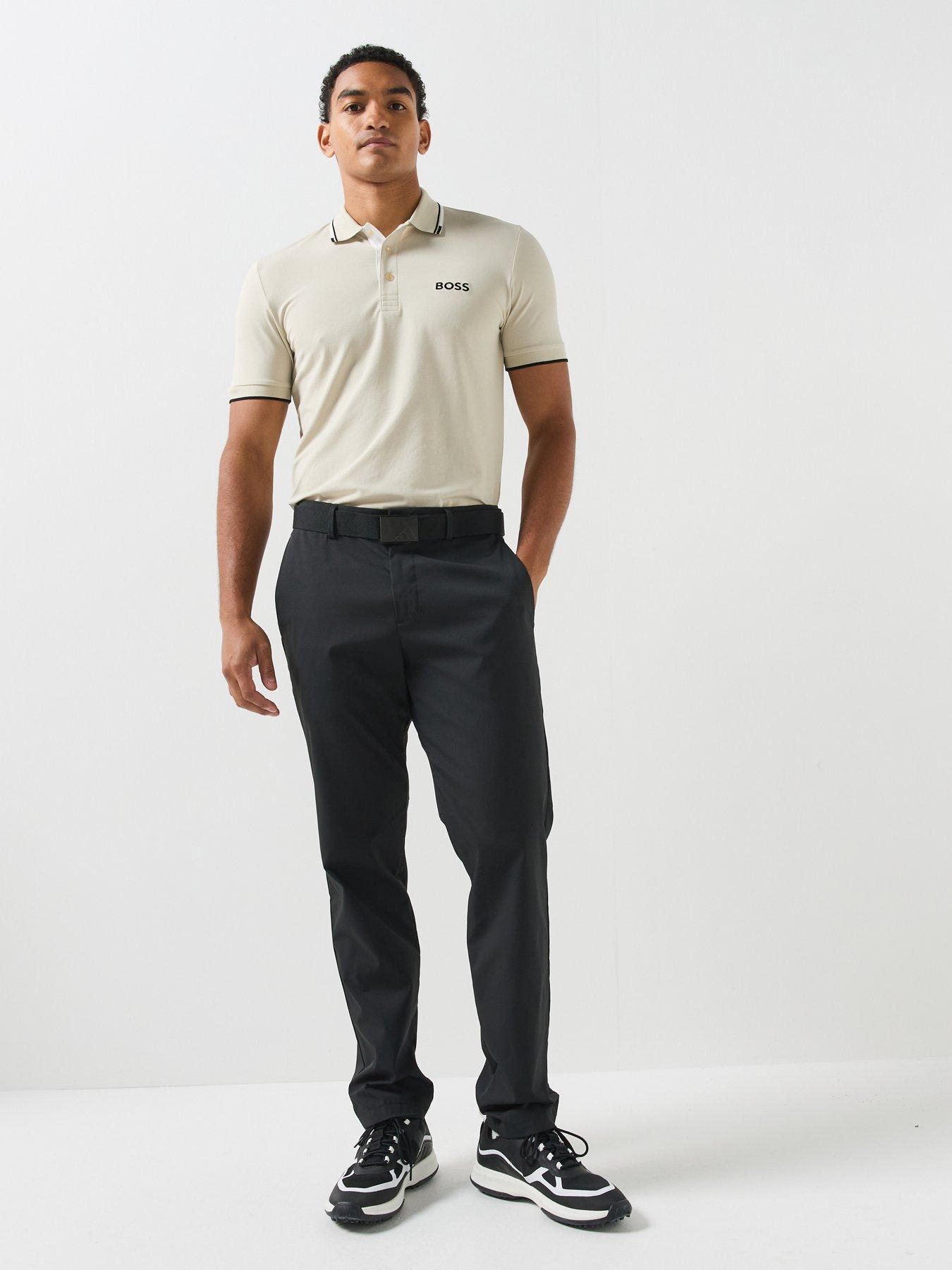 Image 3 of 6 of BOSS Mens Golf Paddy Pro Polo Shirt - Beige