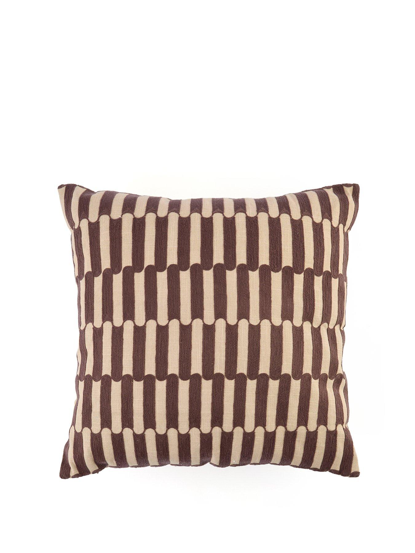 Image 2 of 7 of The Very Collection Retro Embroidered Cushion