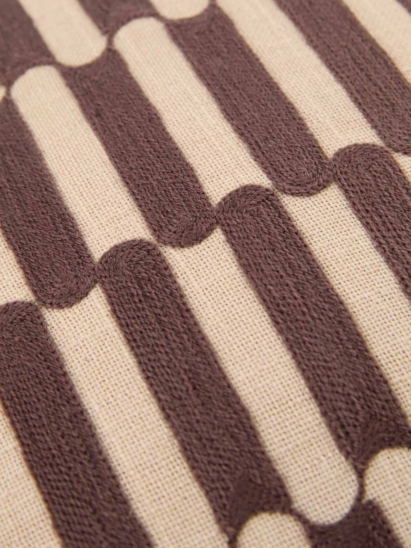 Image 4 of 7 of The Very Collection Retro Embroidered Cushion