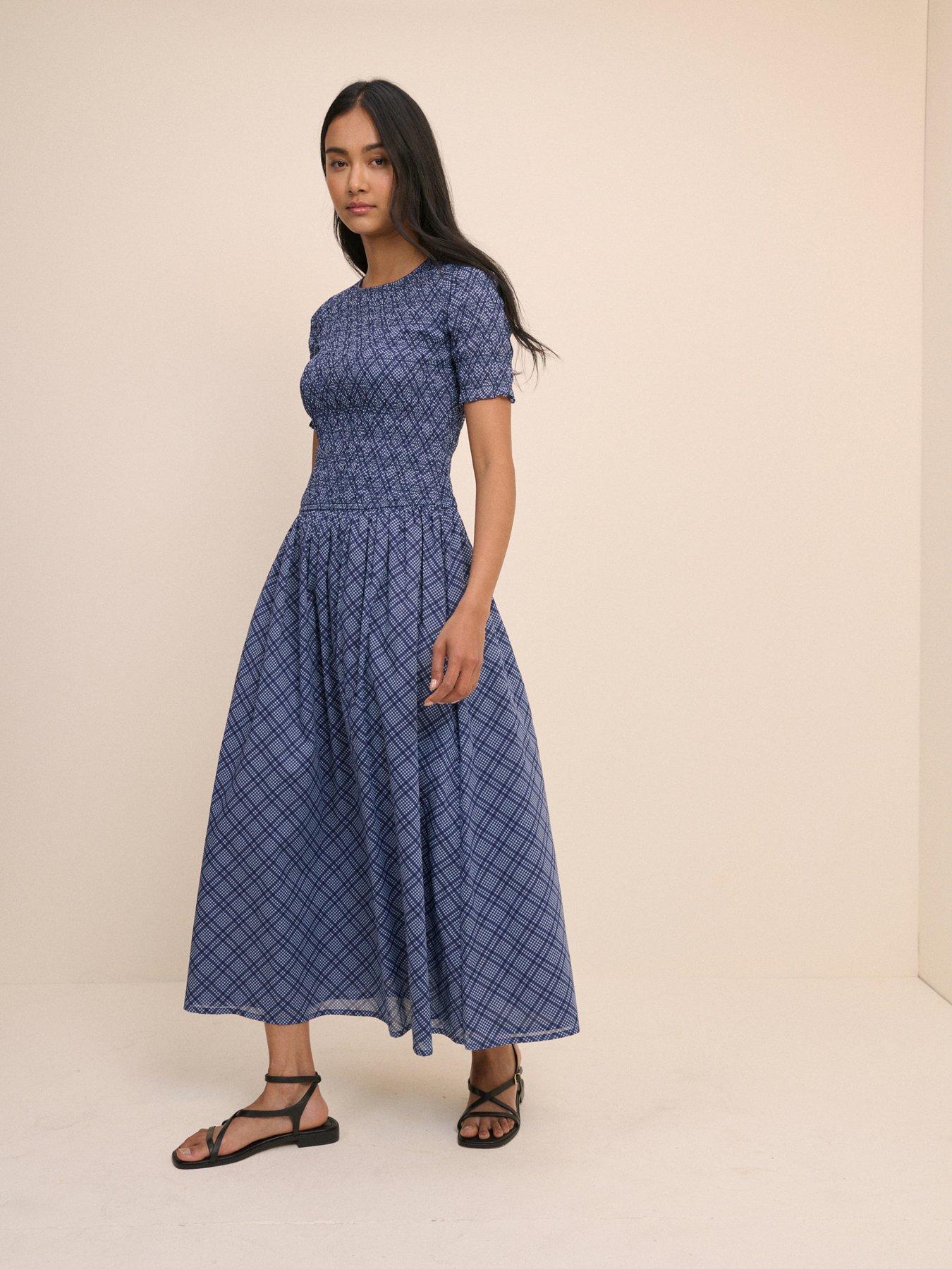 Nobodys Child Shay Midi Dress, Blue, Size 10, Women