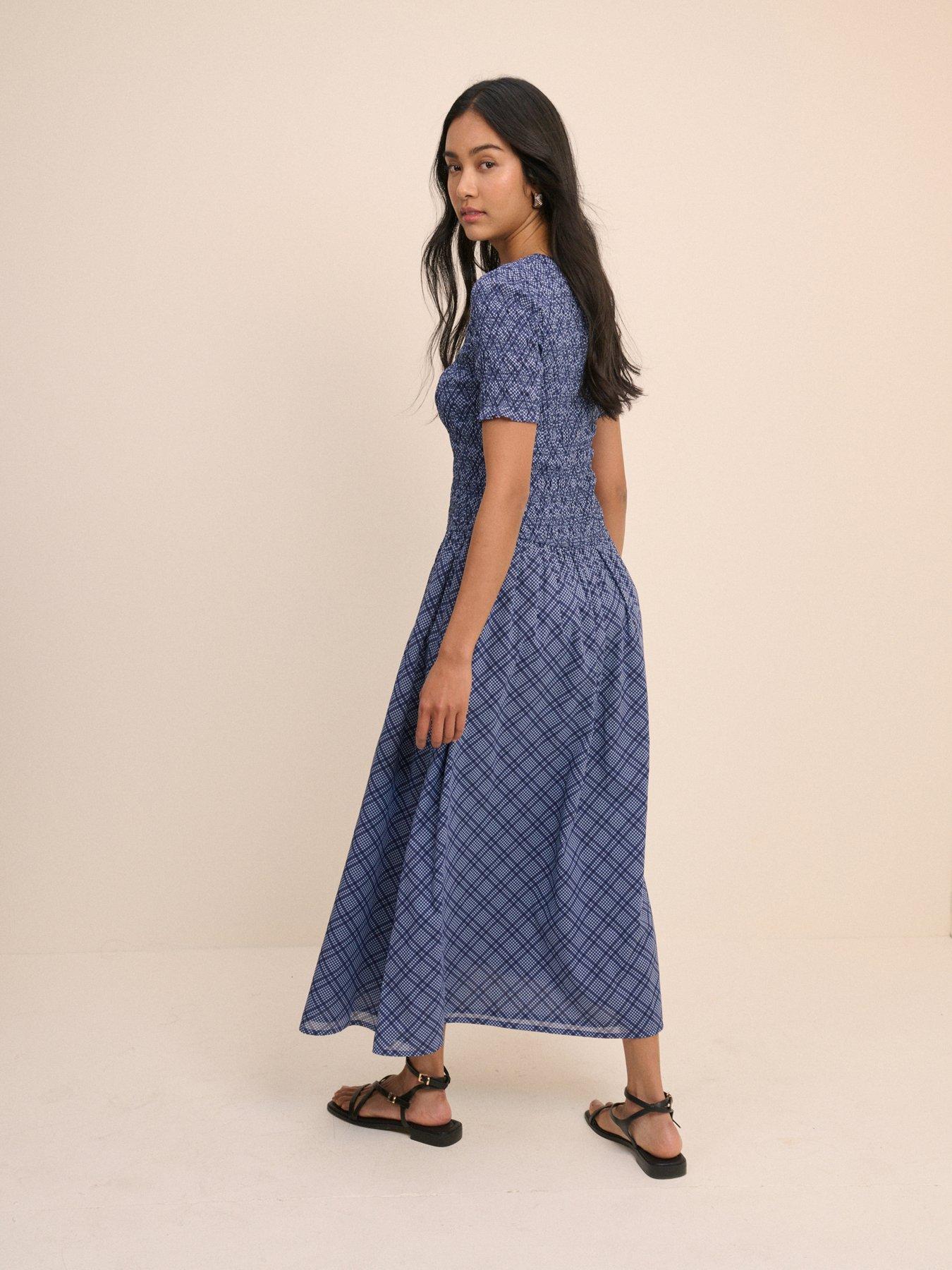 Image 2 of 5 of Nobodys Child Shay Midi Dress - Blue