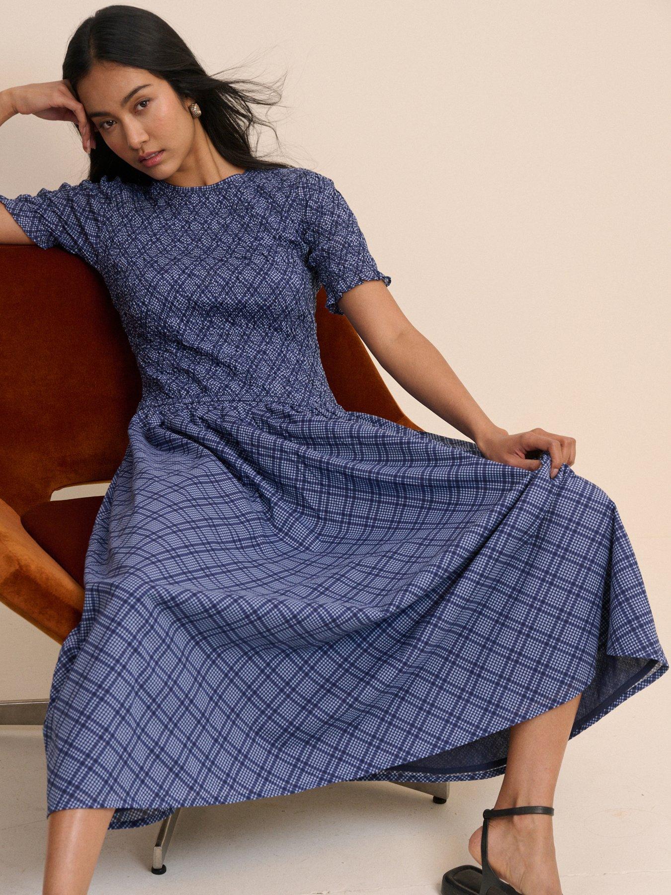Image 3 of 5 of Nobodys Child Shay Midi Dress - Blue