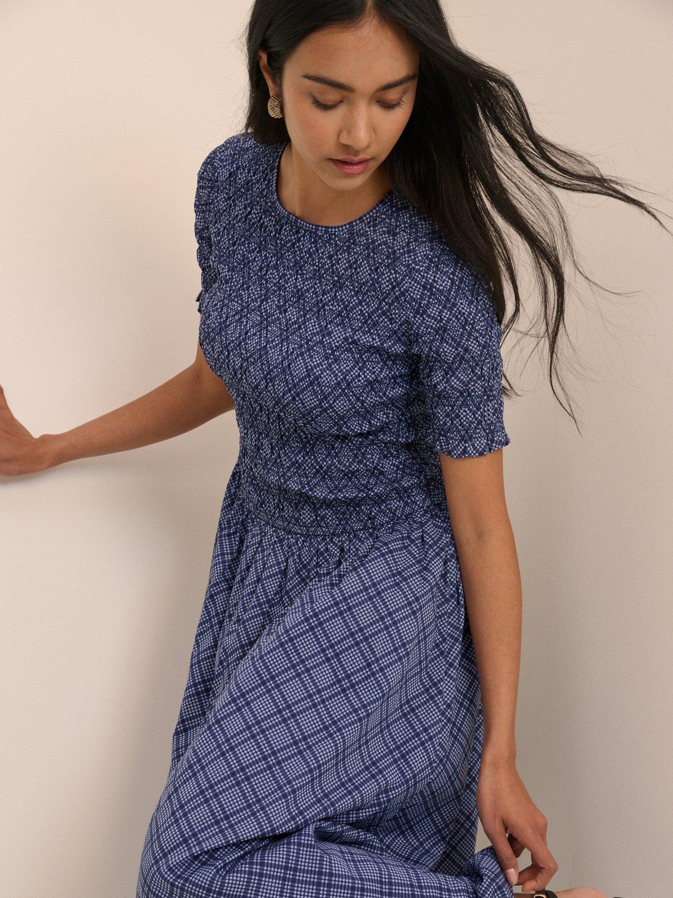 Image 4 of 5 of Nobodys Child Shay Midi Dress - Blue