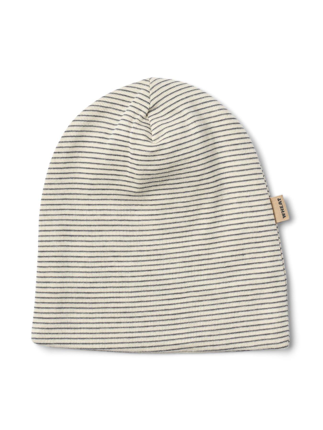 Image 6 of 6 of Wheat Baby Boys Stripe Sleepsuit &amp; Hat Giftbox - Cream