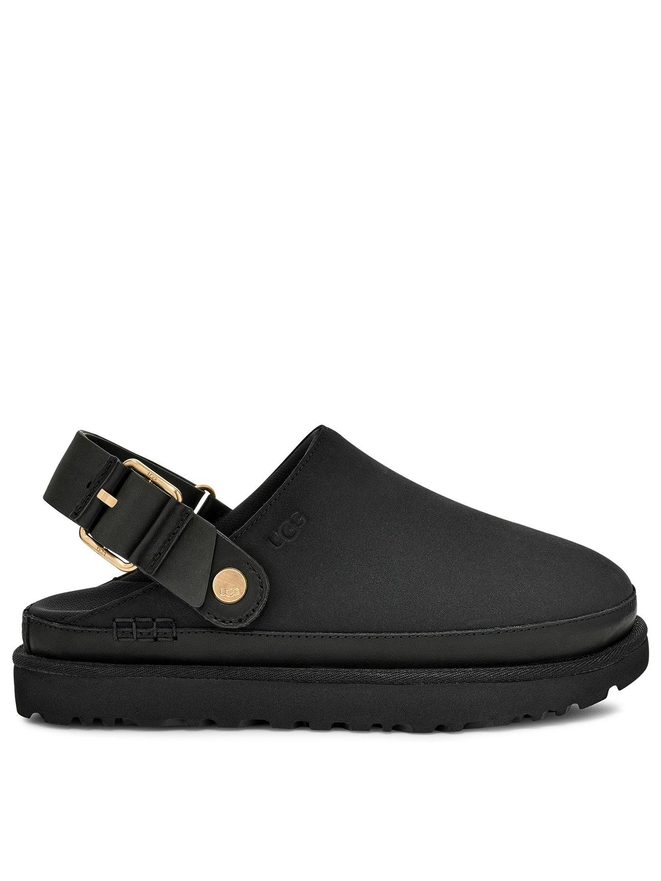 UGG Womens Goldenstar Villa Clog, Black, Size 8, Women