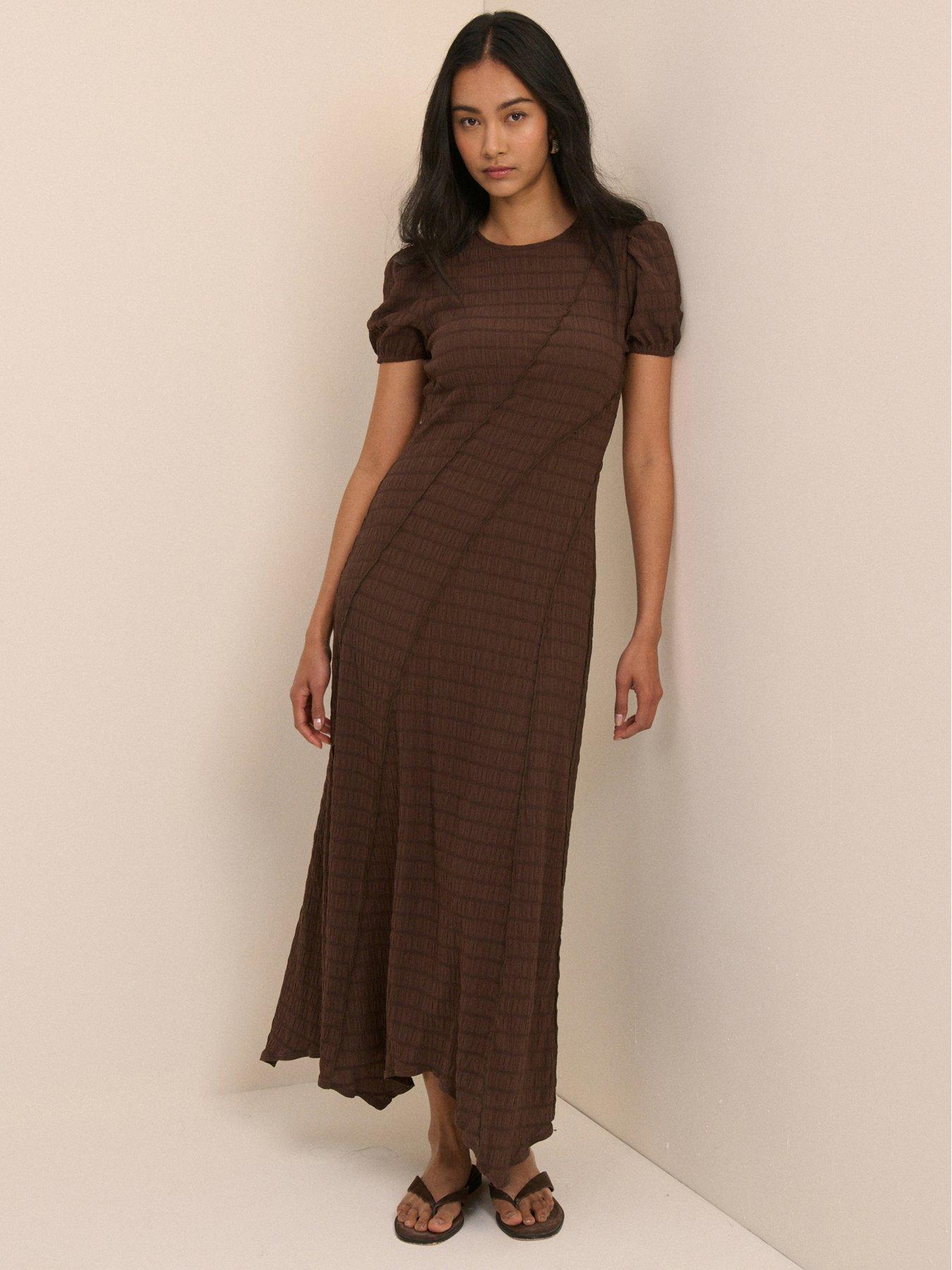 Nobodys Child Cassandra Midi Dress, Brown, Size 6, Women