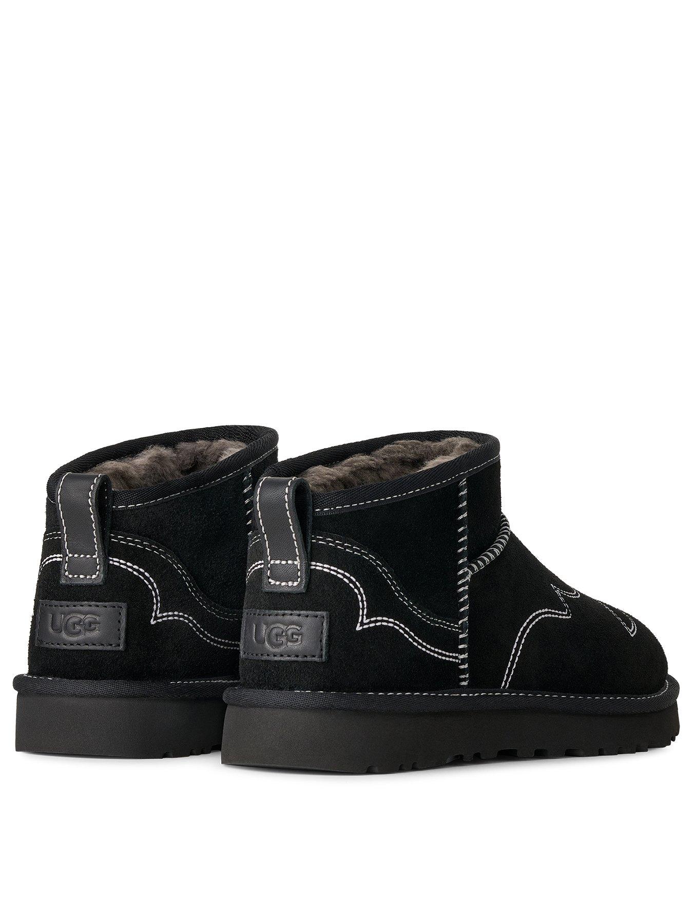Image 2 of 6 of UGG Womens Classic Ultra Mini Western - Black