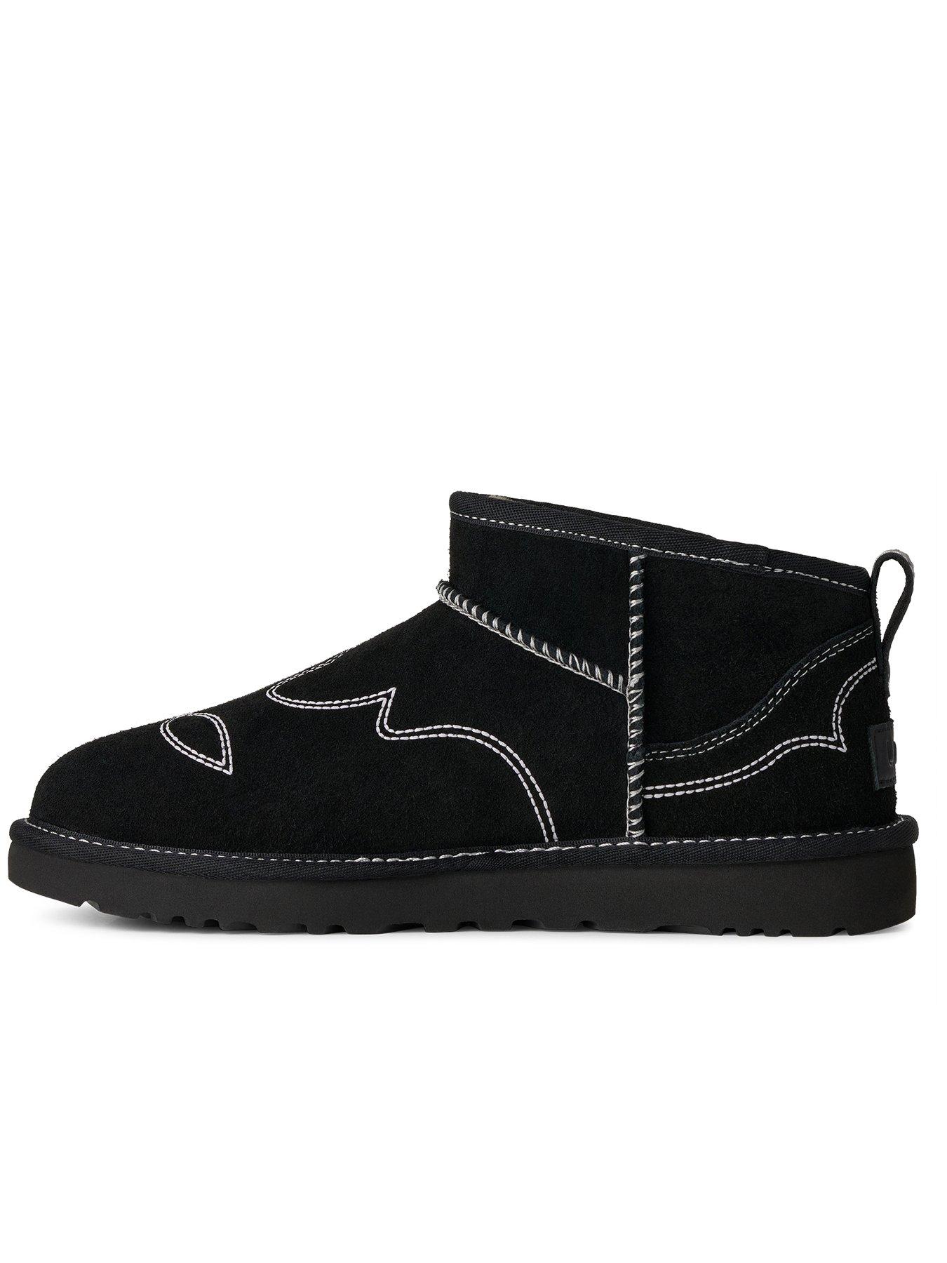 Image 5 of 6 of UGG Womens Classic Ultra Mini Western - Black