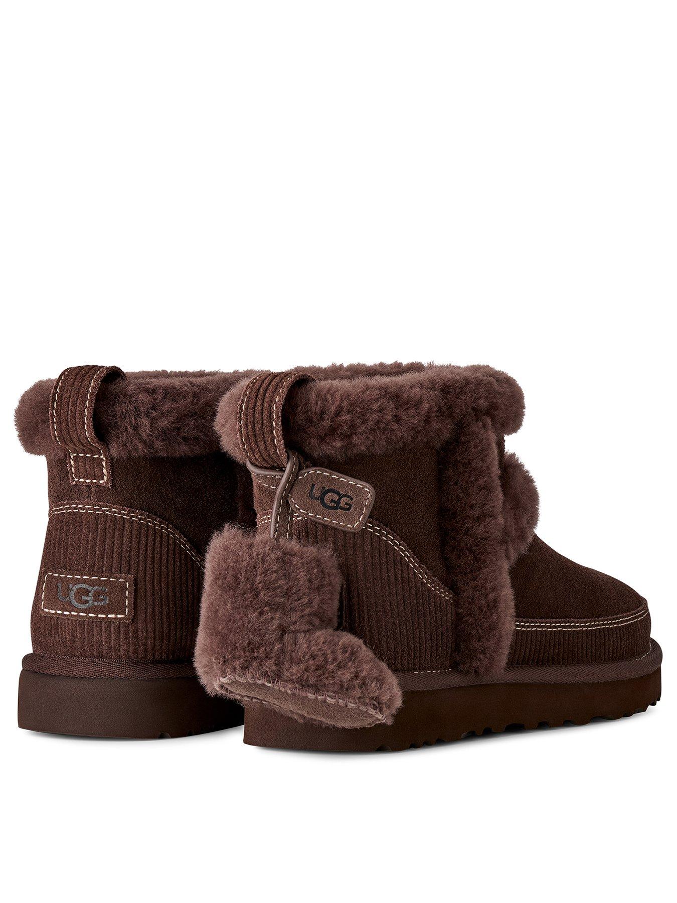Image 3 of 4 of UGG Womens Classic Mini Heritage Warm Lined Slip-On Boots - Burnt Cedar
