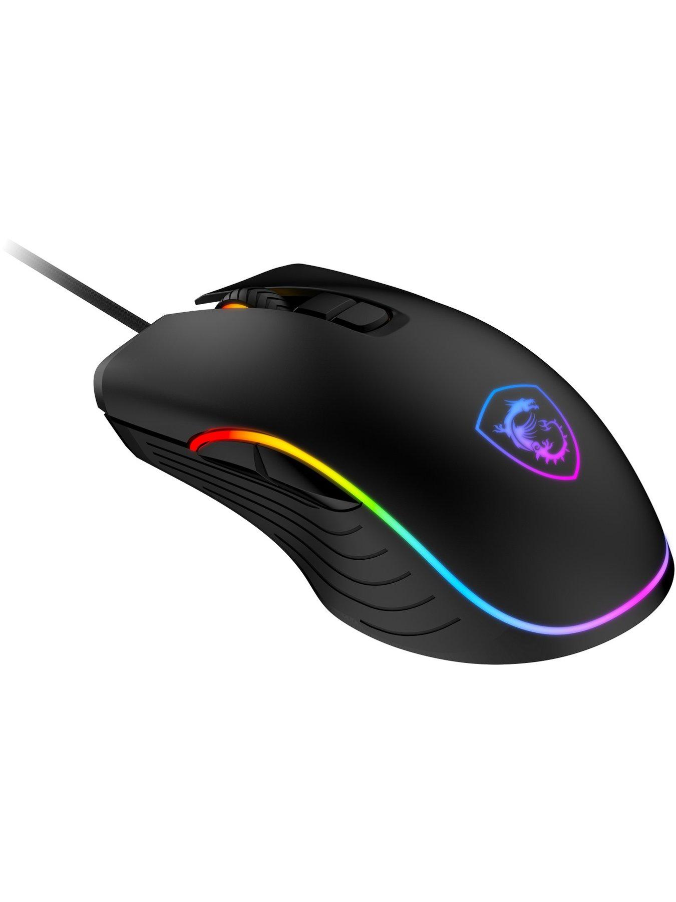 Image 3 of 7 of MSI FORGE GM300 Optical RGB Gaming Mouse - Black