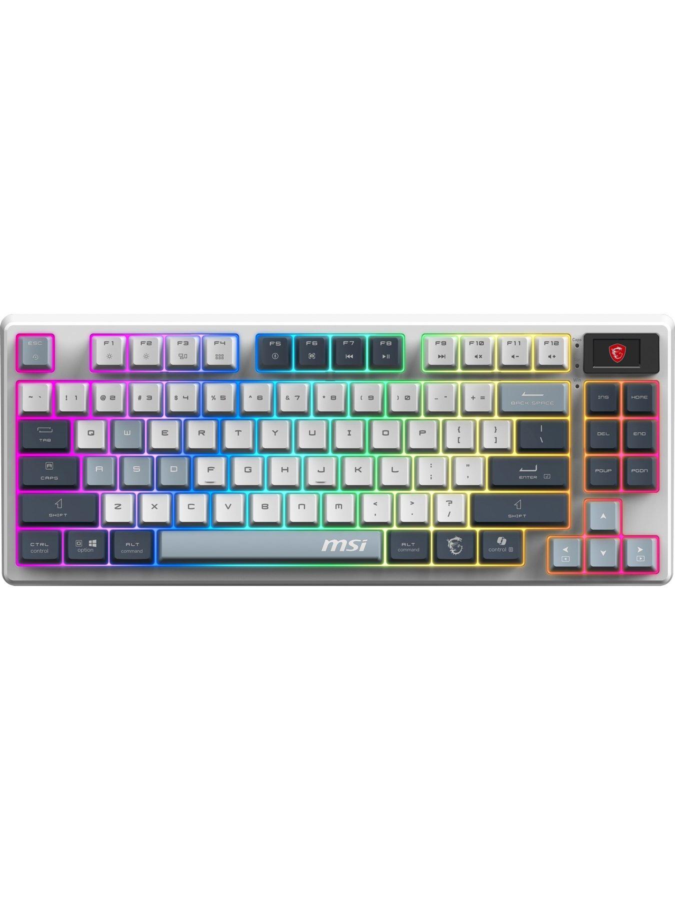 Image 2 of 7 of MSI Forge GK600 TKL Wireless RGB Mechanical Gaming Keyboard - Sky